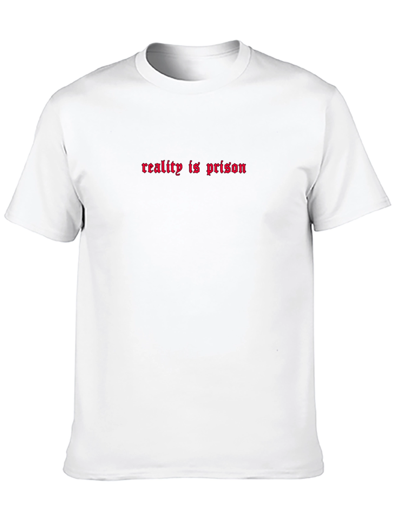 Black Edgy Reality is Prison Graphic Tee - Black view 10