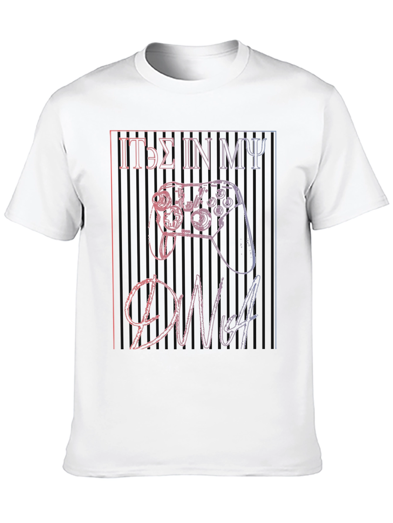 Black Gamer DNA Graphic Tee - Black Cotton Blend Shirt view 10