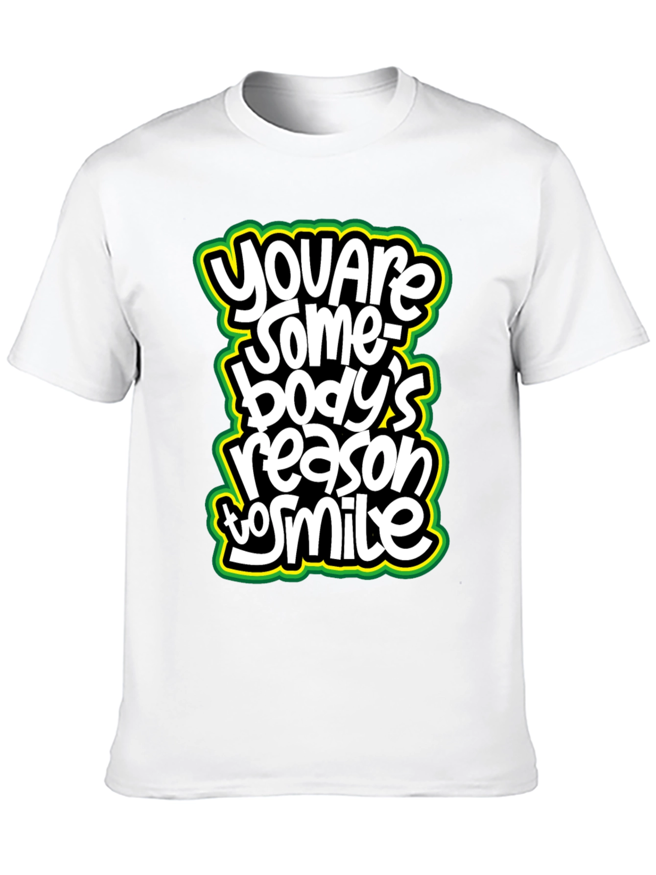 Black You Are Somebody's Reason to Smile Graphic Tee view 10
