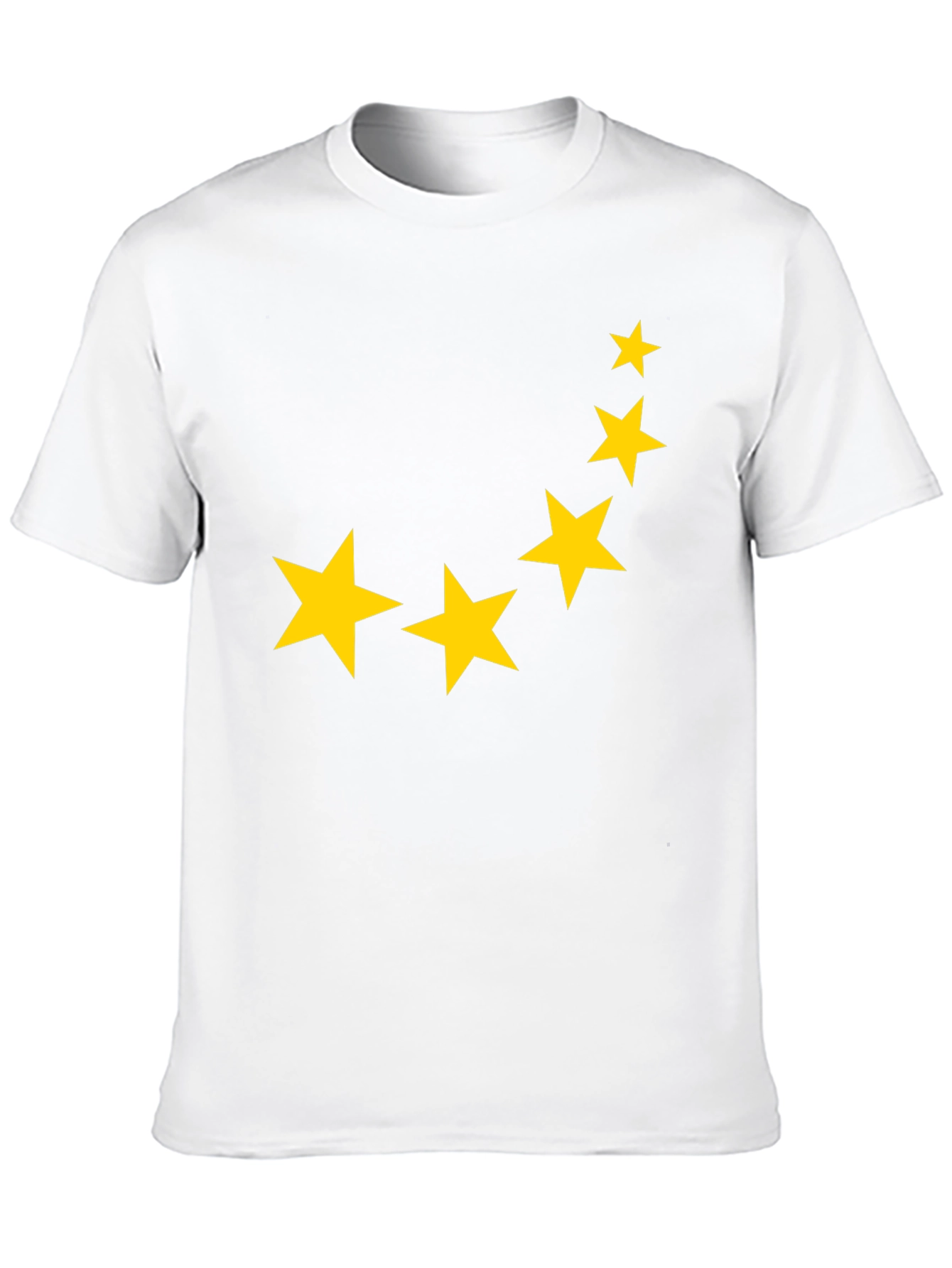 Black Starry Night Tee - Graphic Print Crew Neck T-Shirt view 10