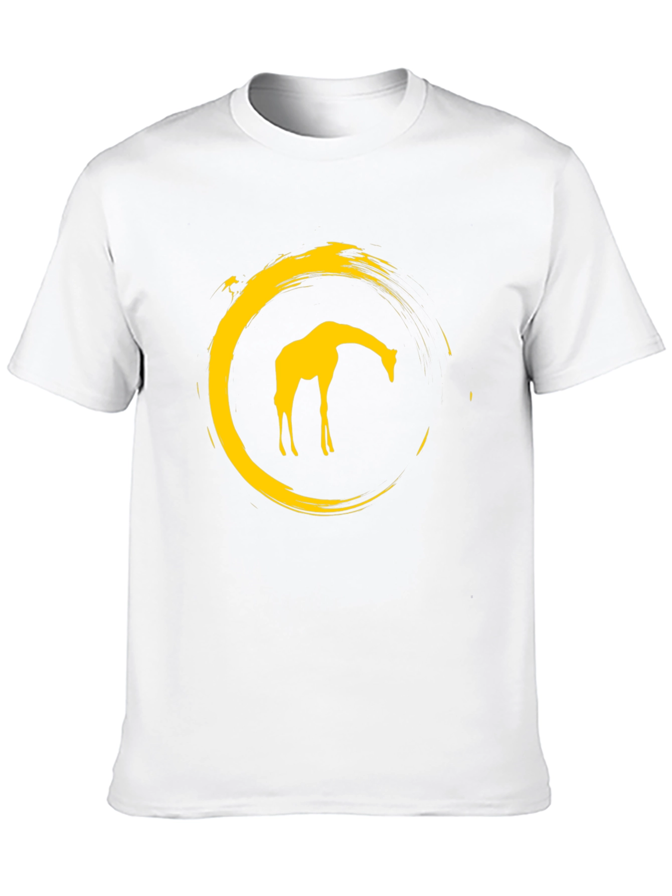Black Giraffe Circle Graphic Tee - Modern Stylish Design view 10