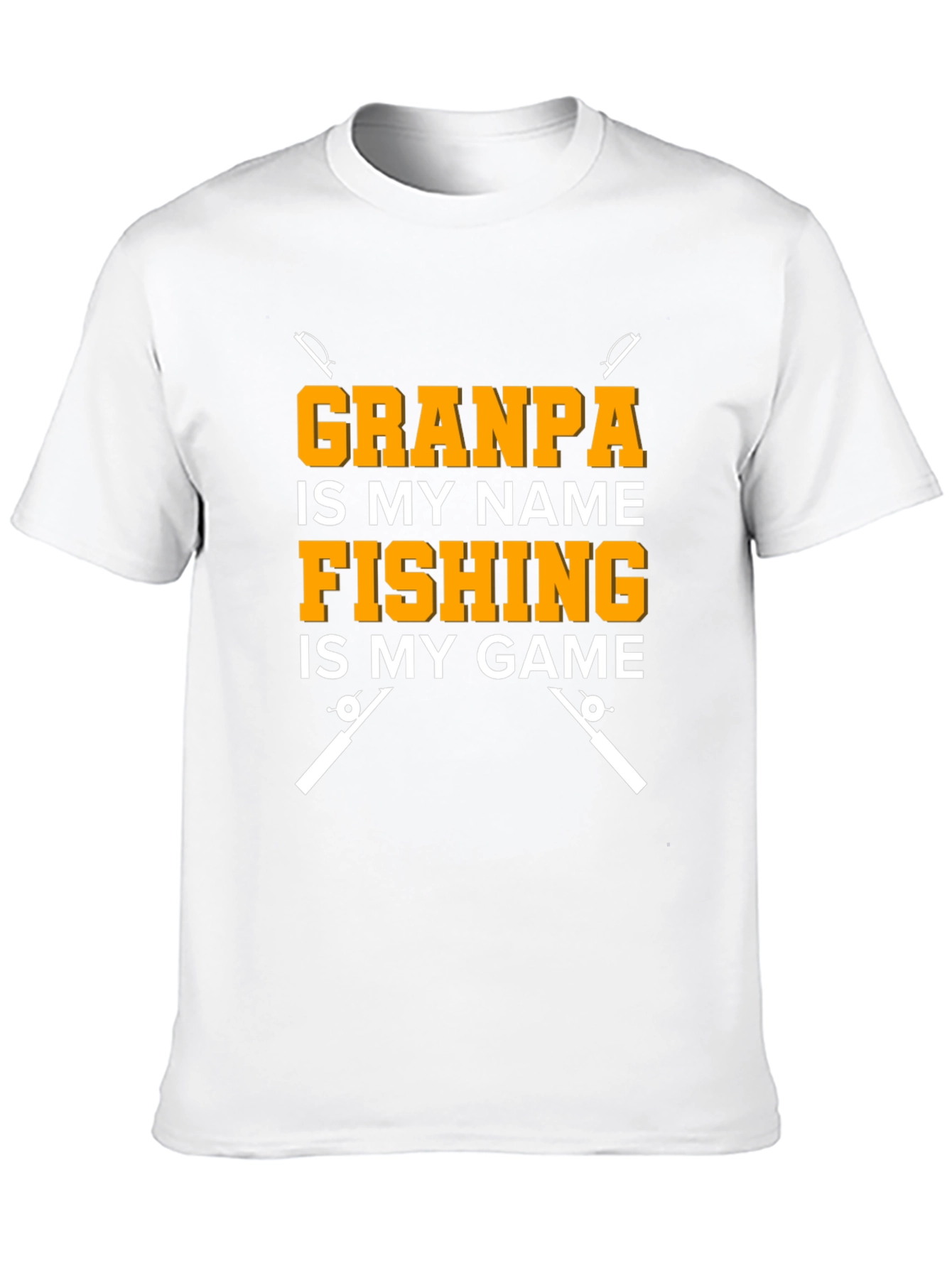 Black Grandpa Fishing T-Shirt - Novelty Fisherman Tee view 10