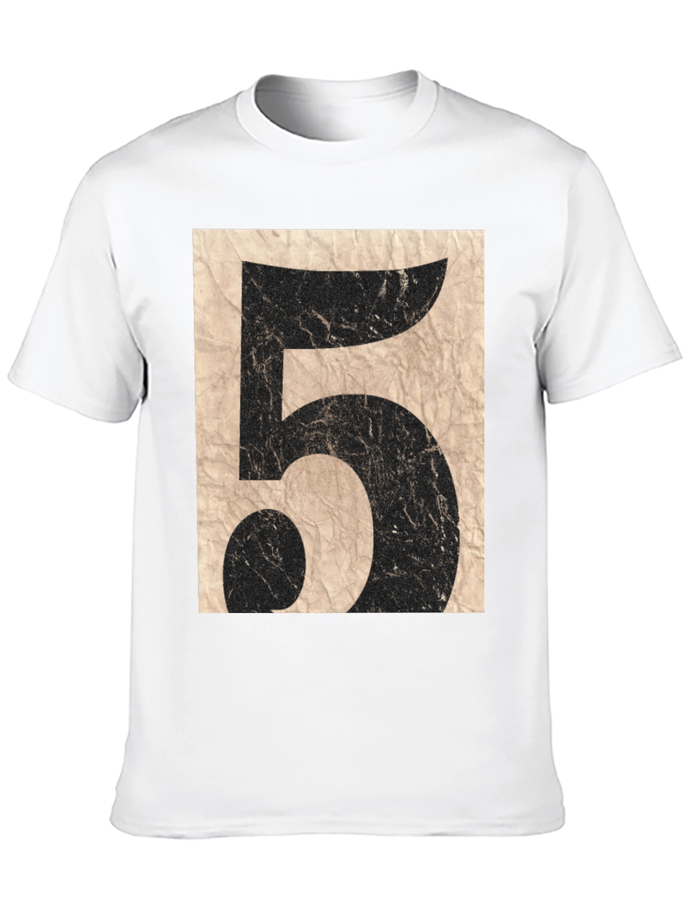 Black Vintage Number 5 Graphic T-Shirt view 10