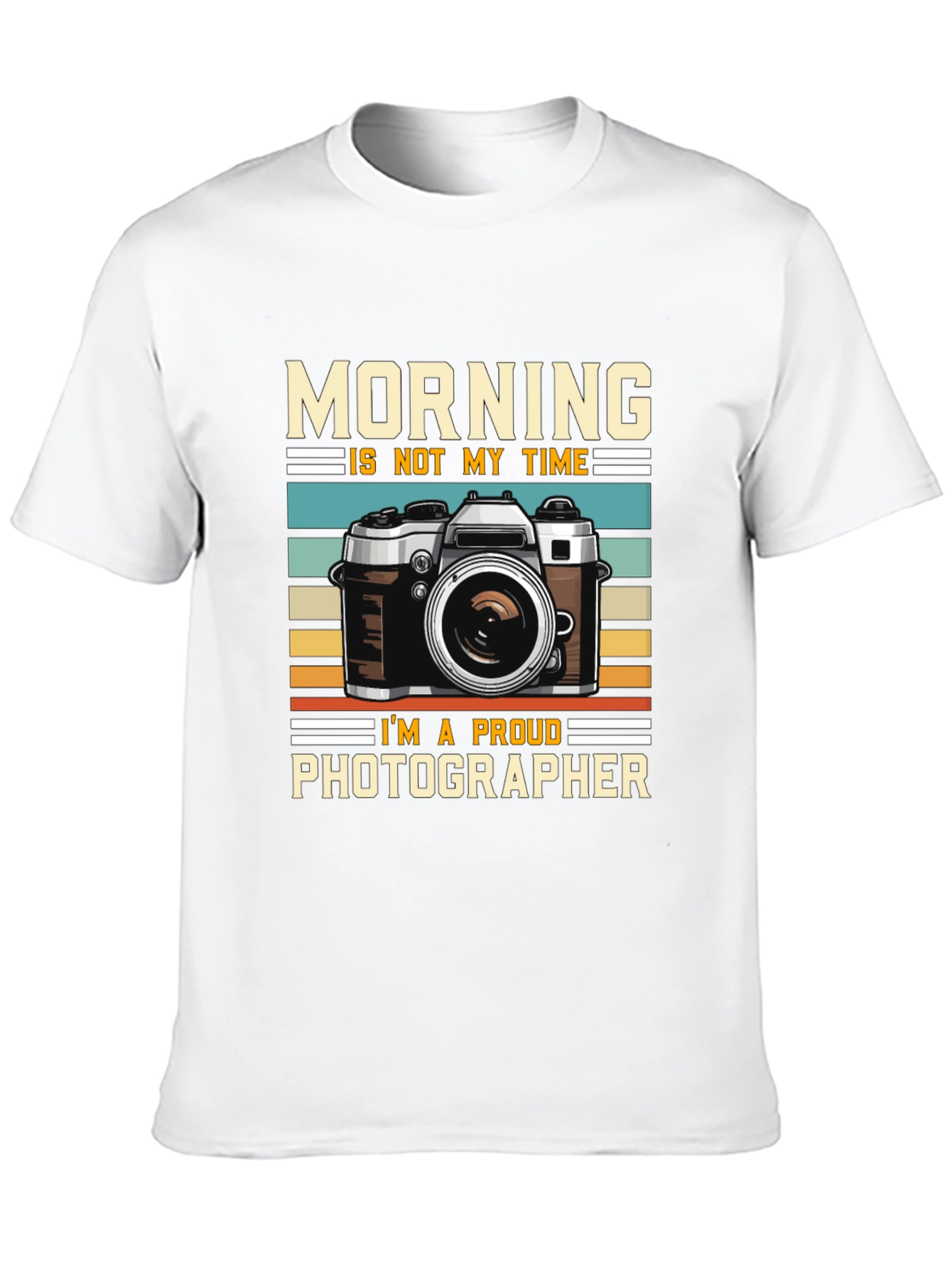 Black Photographer T-Shirt - Not a Morning Person view 10