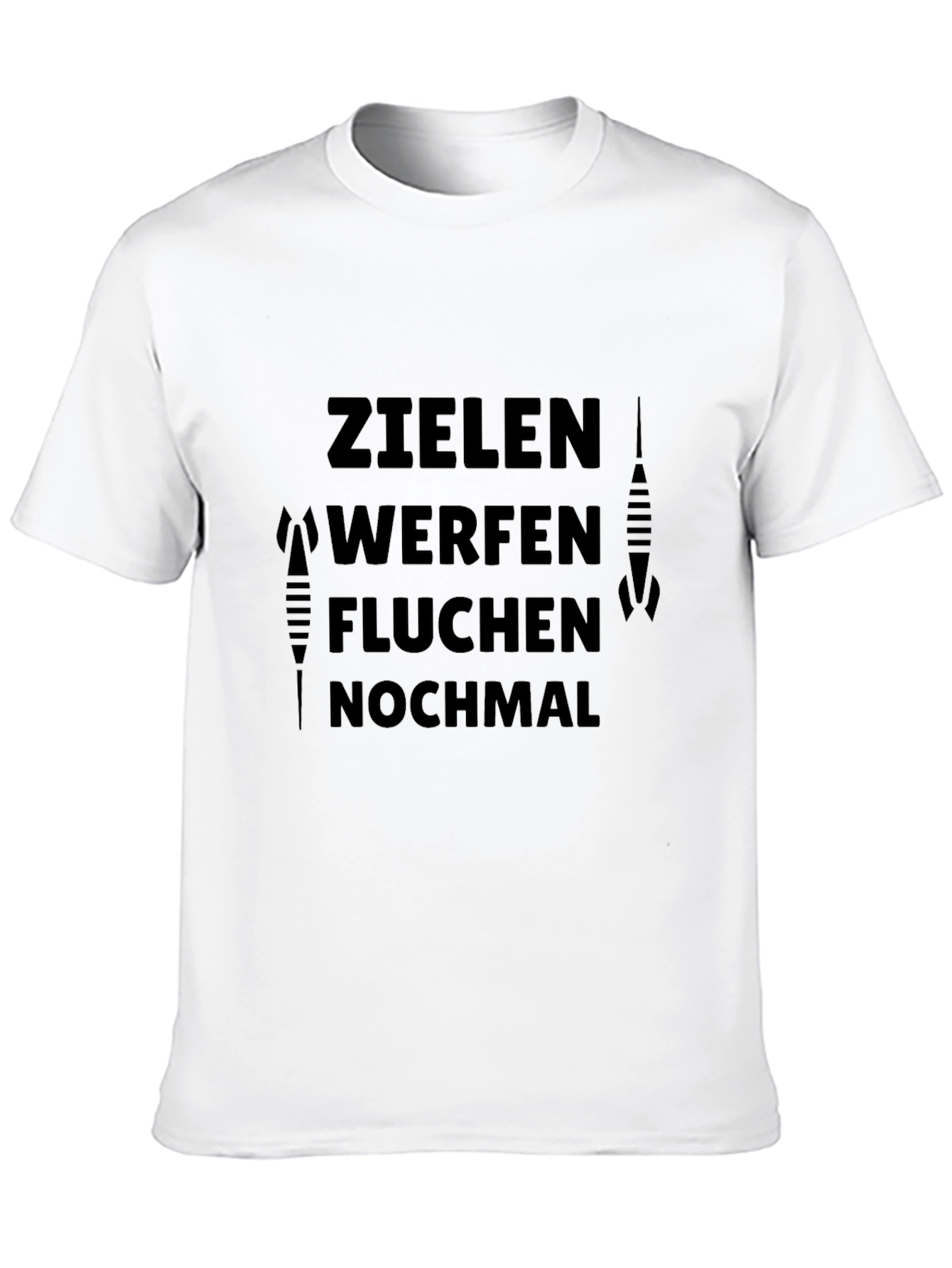 Black Zielgen Werfen Fluchen Nochmal Dart T-Shirt view 10