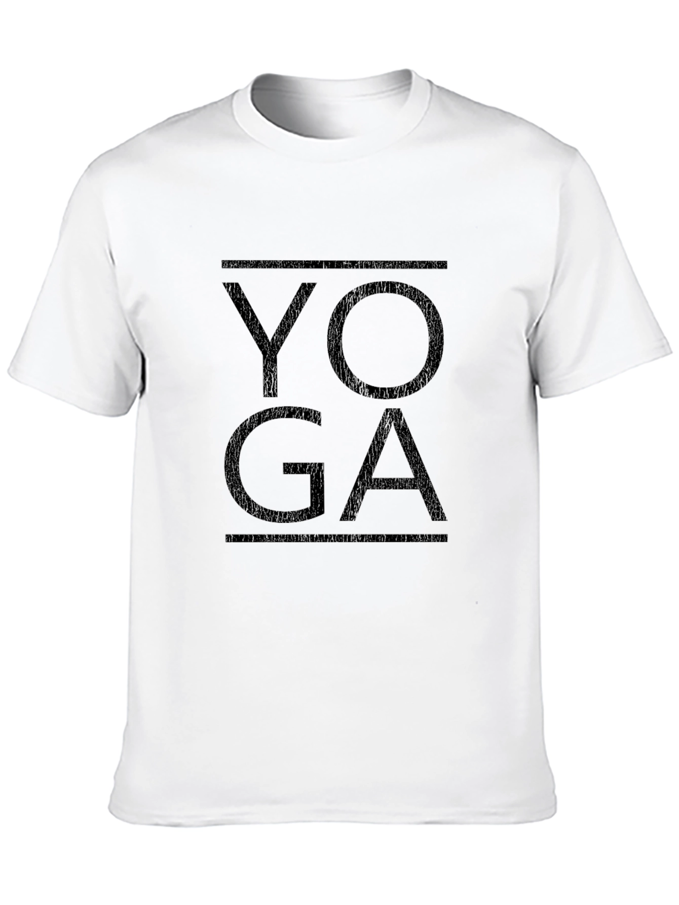 Black Yoga Graphic Tee - Black Cotton Comfort view 10