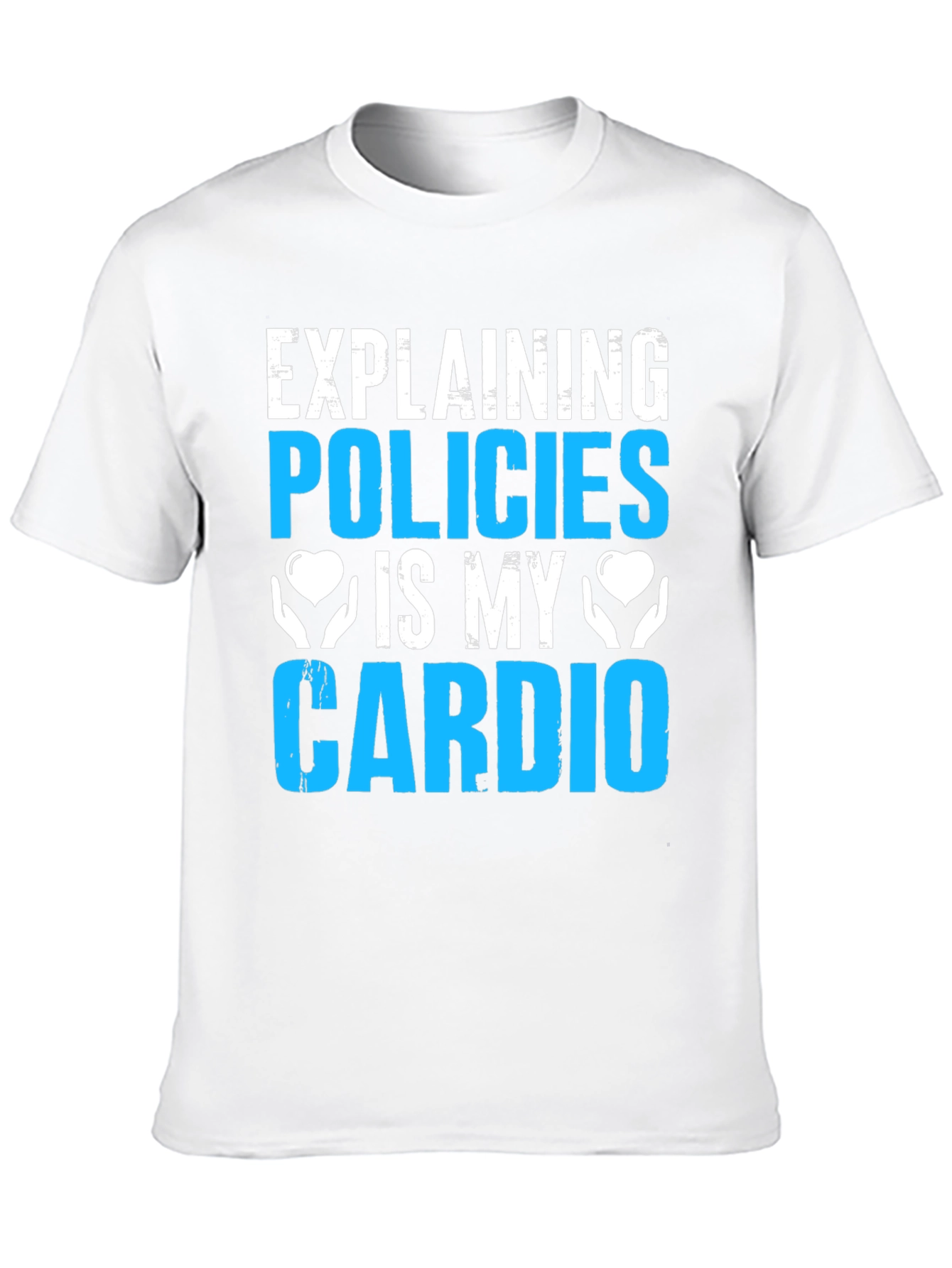 Black Policies Are My Cardio Funny Graphic Tee view 10