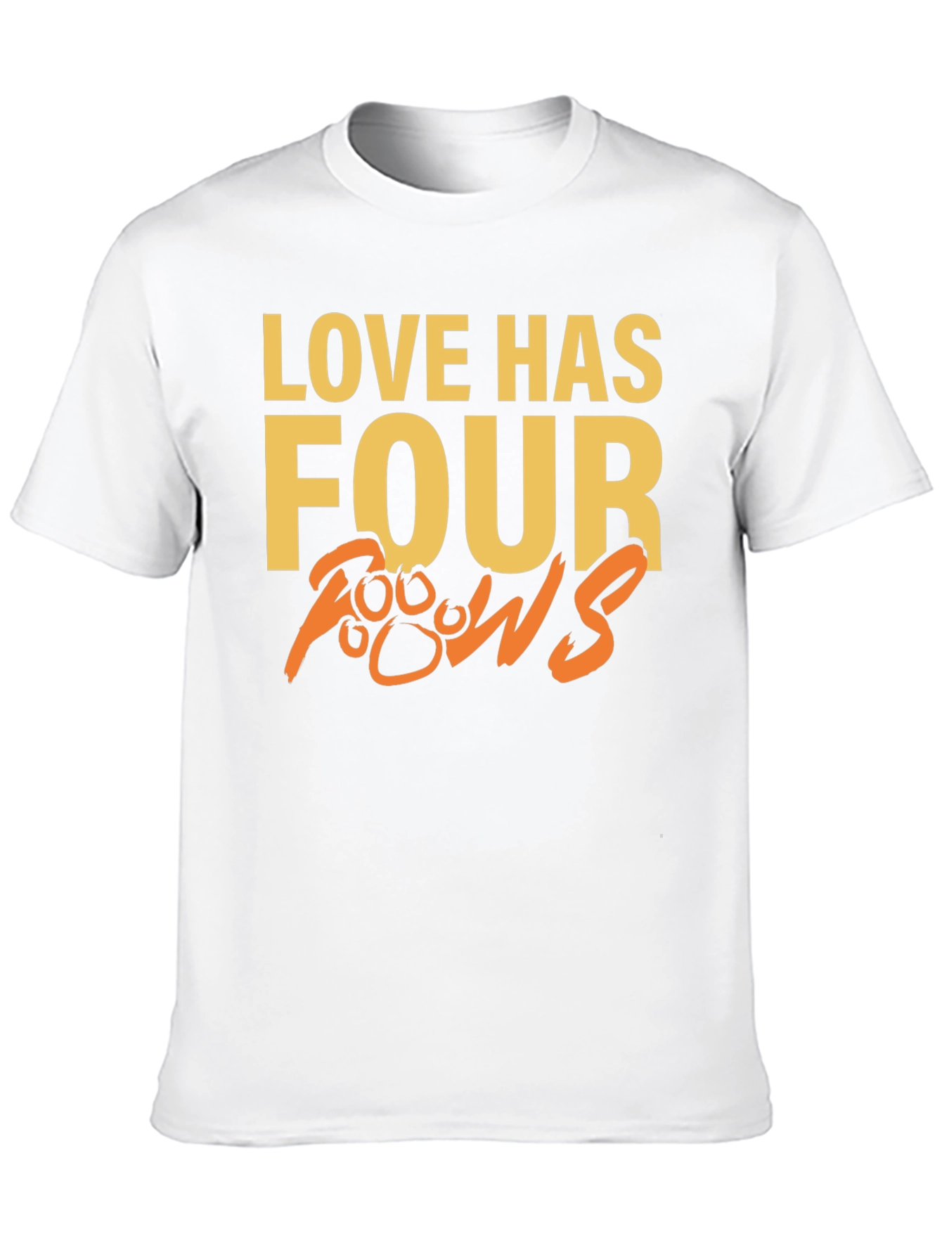 Black Love Has Four Paws Graphic T-Shirt view 10