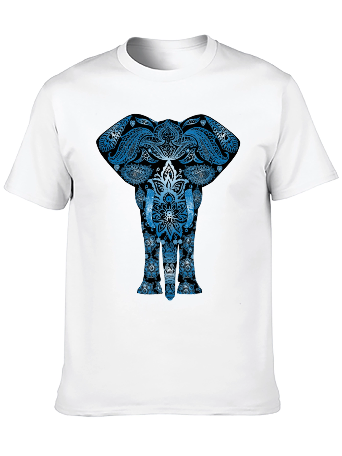 Black Elephant Mandala Graphic Tee - Unique Design view 10