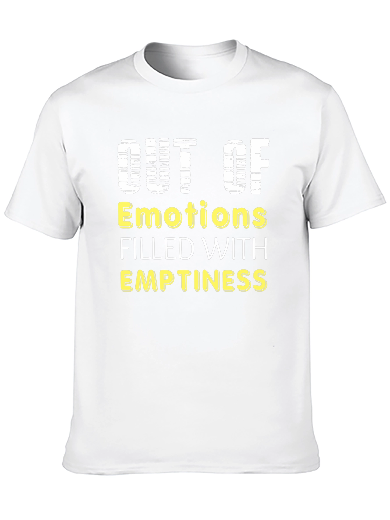 Black Out of Emotions T-Shirt - Expressive Graphic Tee view 10