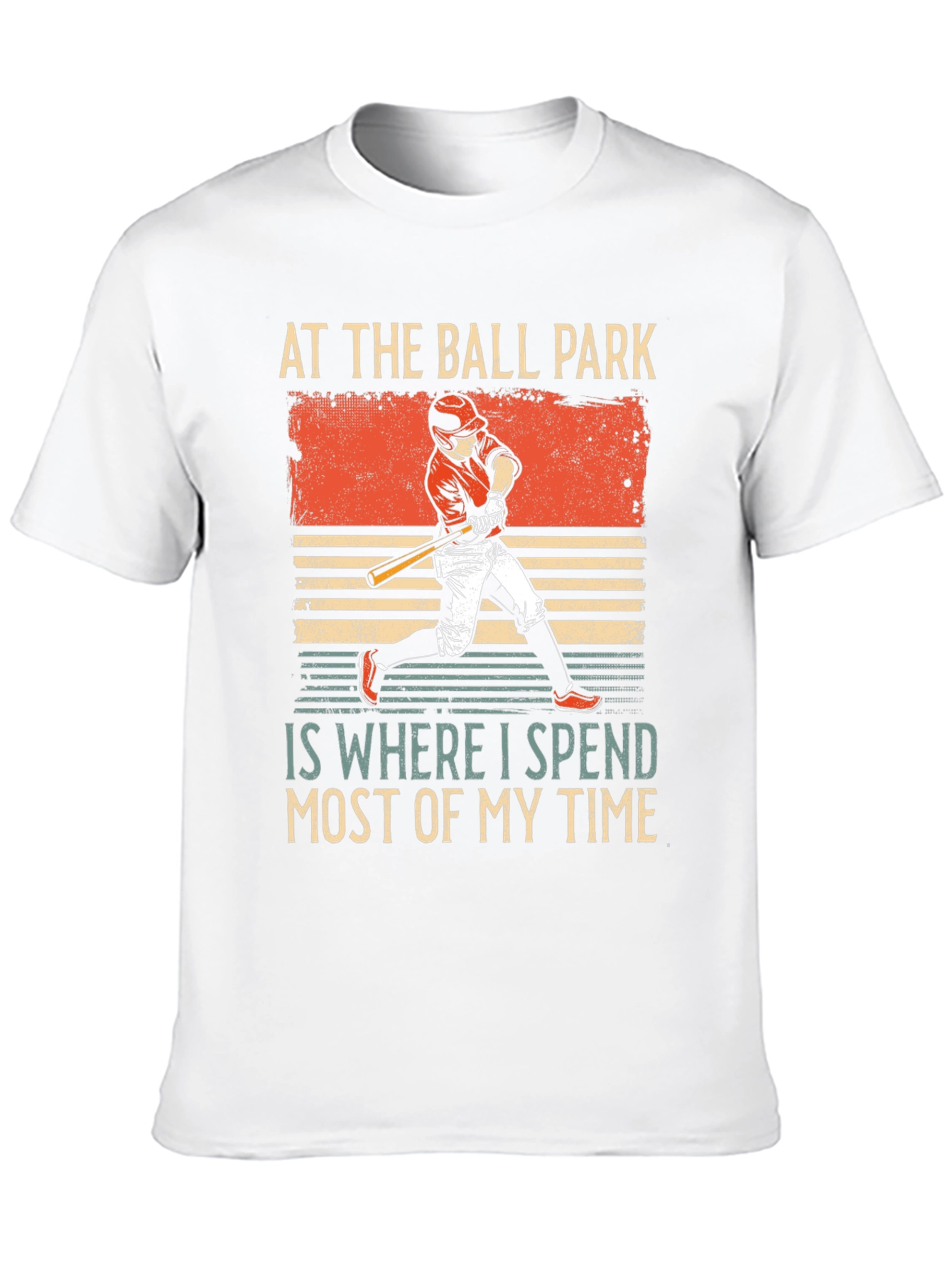 Black Baseball Fan T-Shirt: At The Ball Park view 10