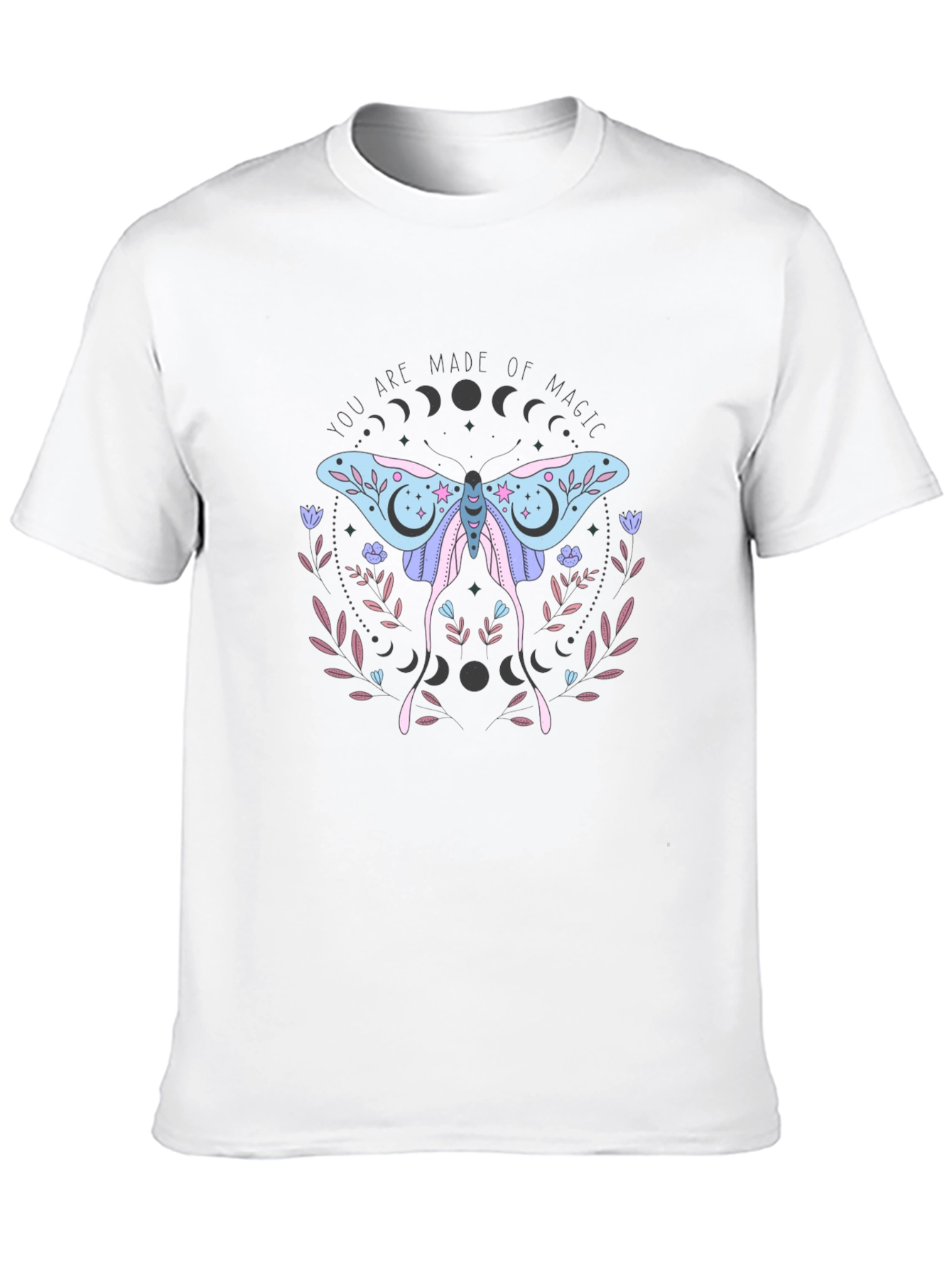 Mystical Moth Graphic T-Shirt - You are Made of Magic - 10