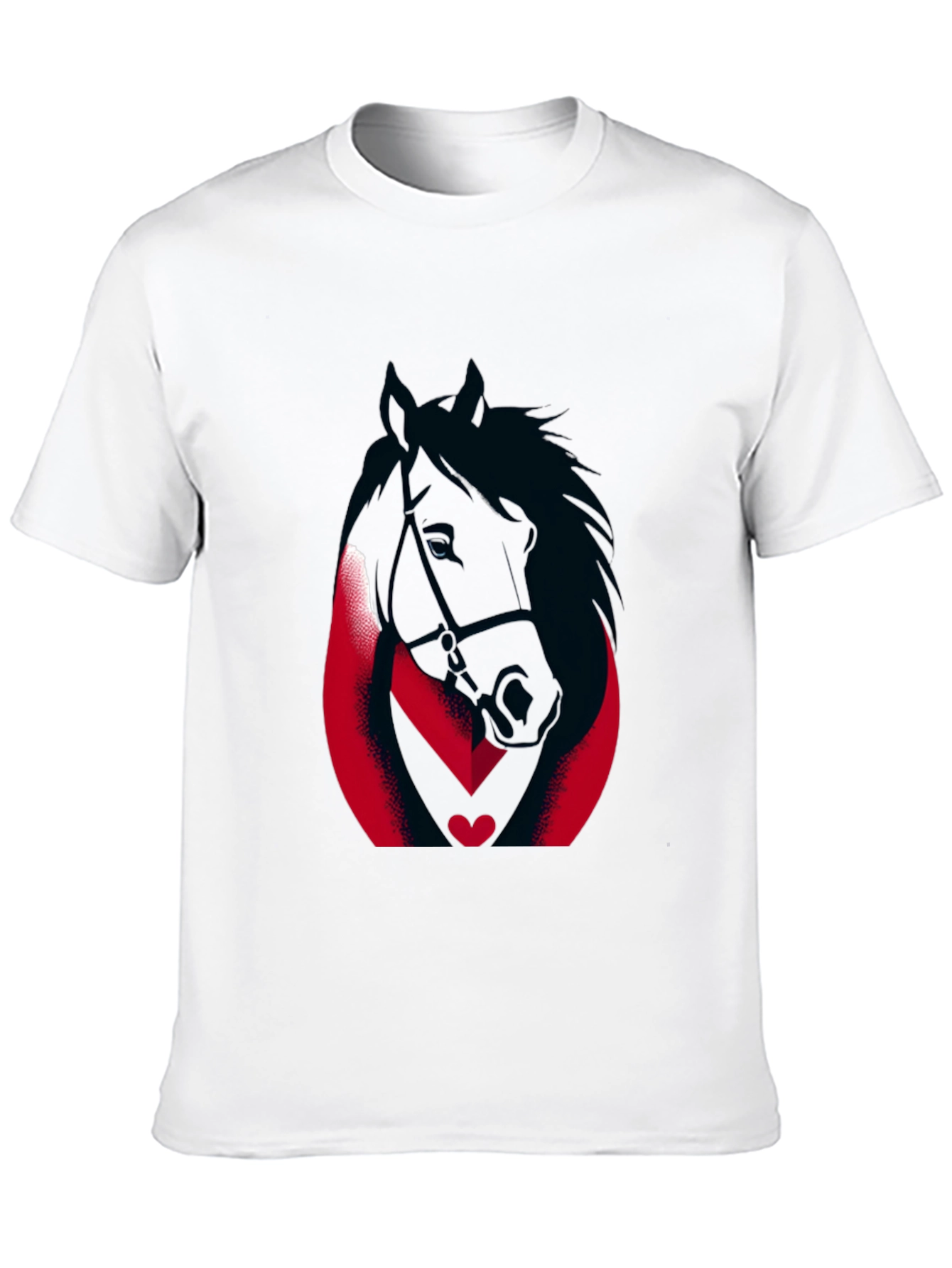 Black Horse Graphic Tee - Black Cotton Blend view 10