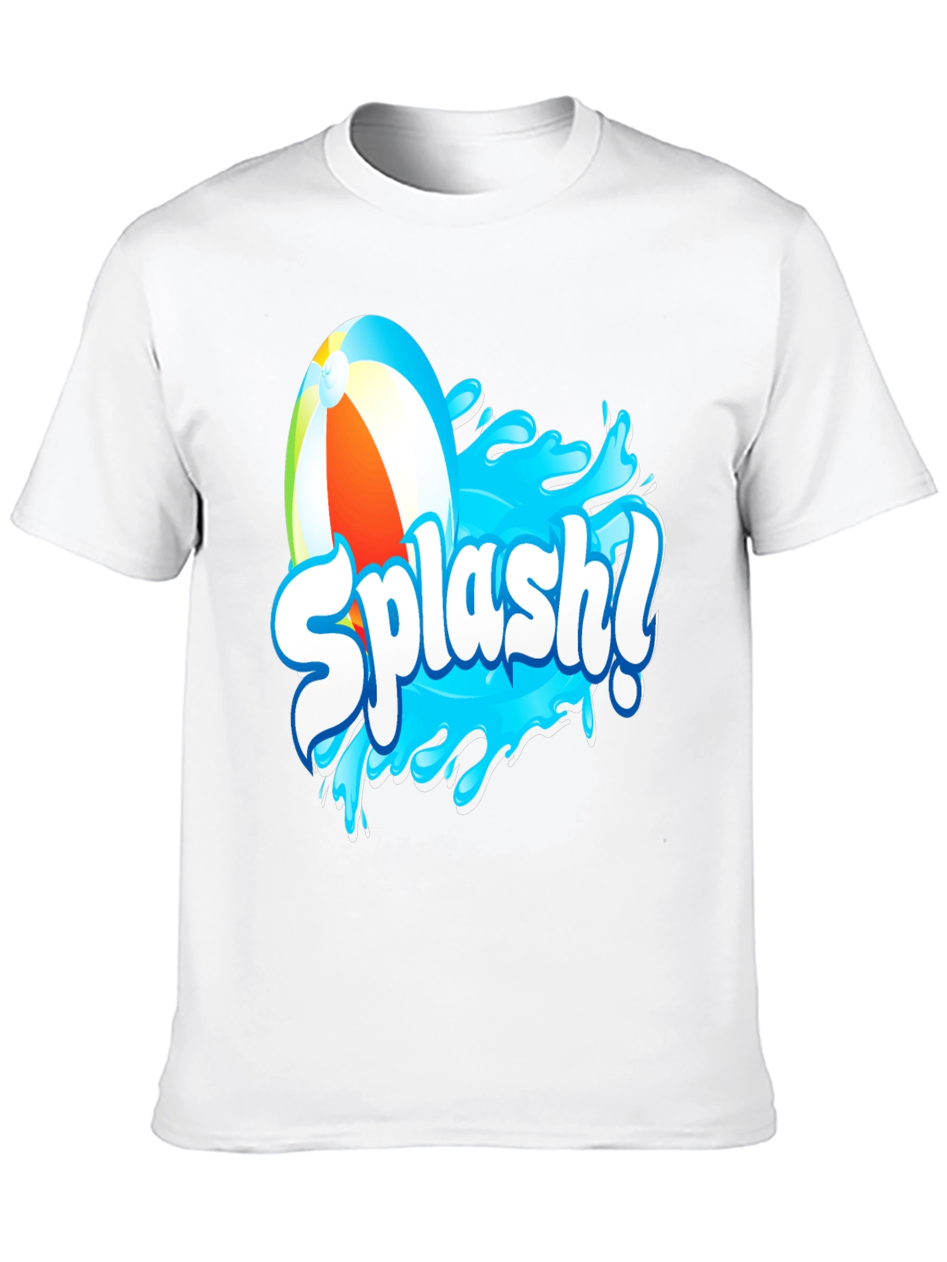 Black Splash! Graphic T-Shirt - Black Cotton Tee view 10