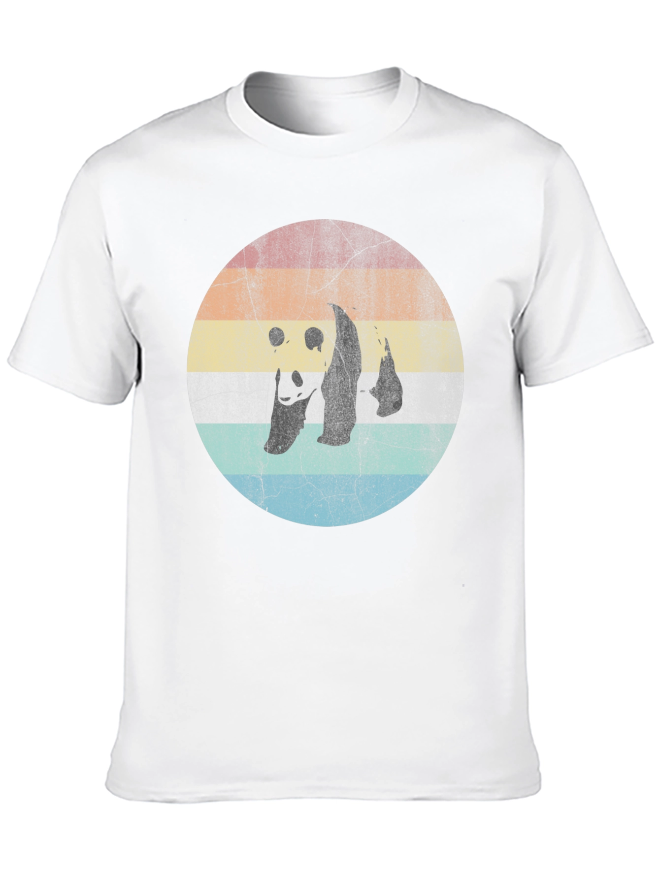 Black Retro Panda Graphic Tee view 10