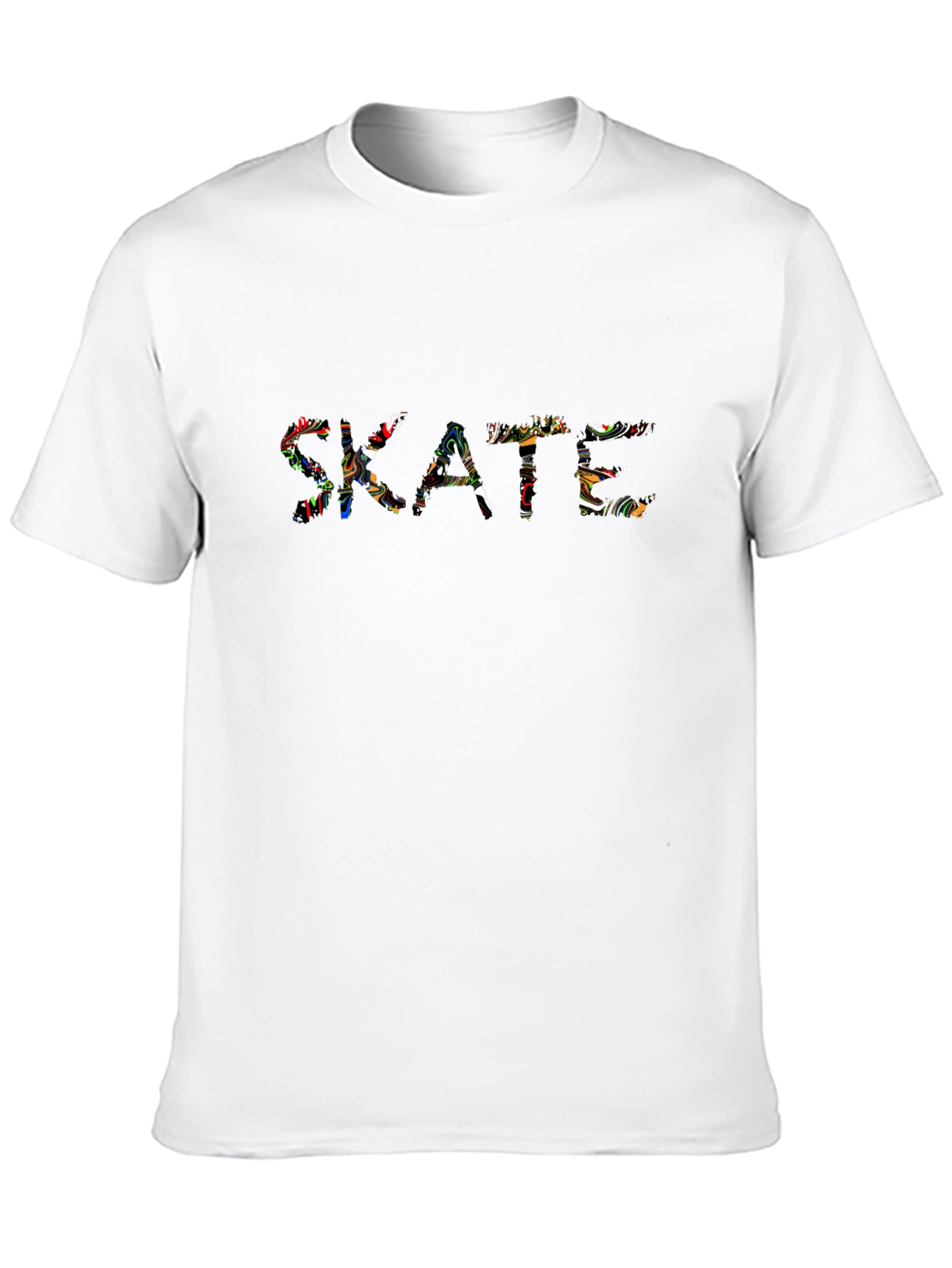 Black Skate Graphic Black Crew Neck T-Shirt view 10