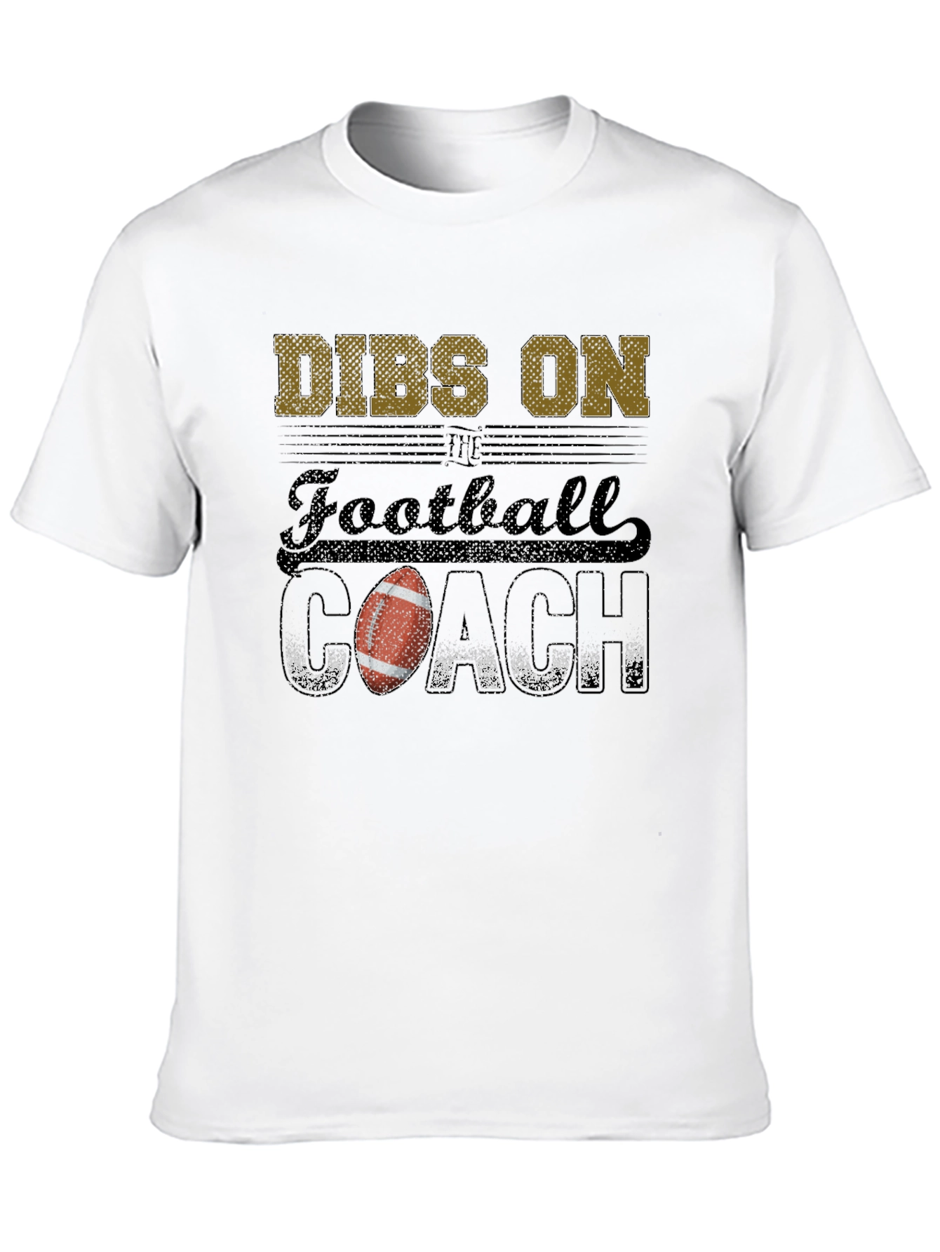 Black Dibs on Football Coach Graphic Tee view 10