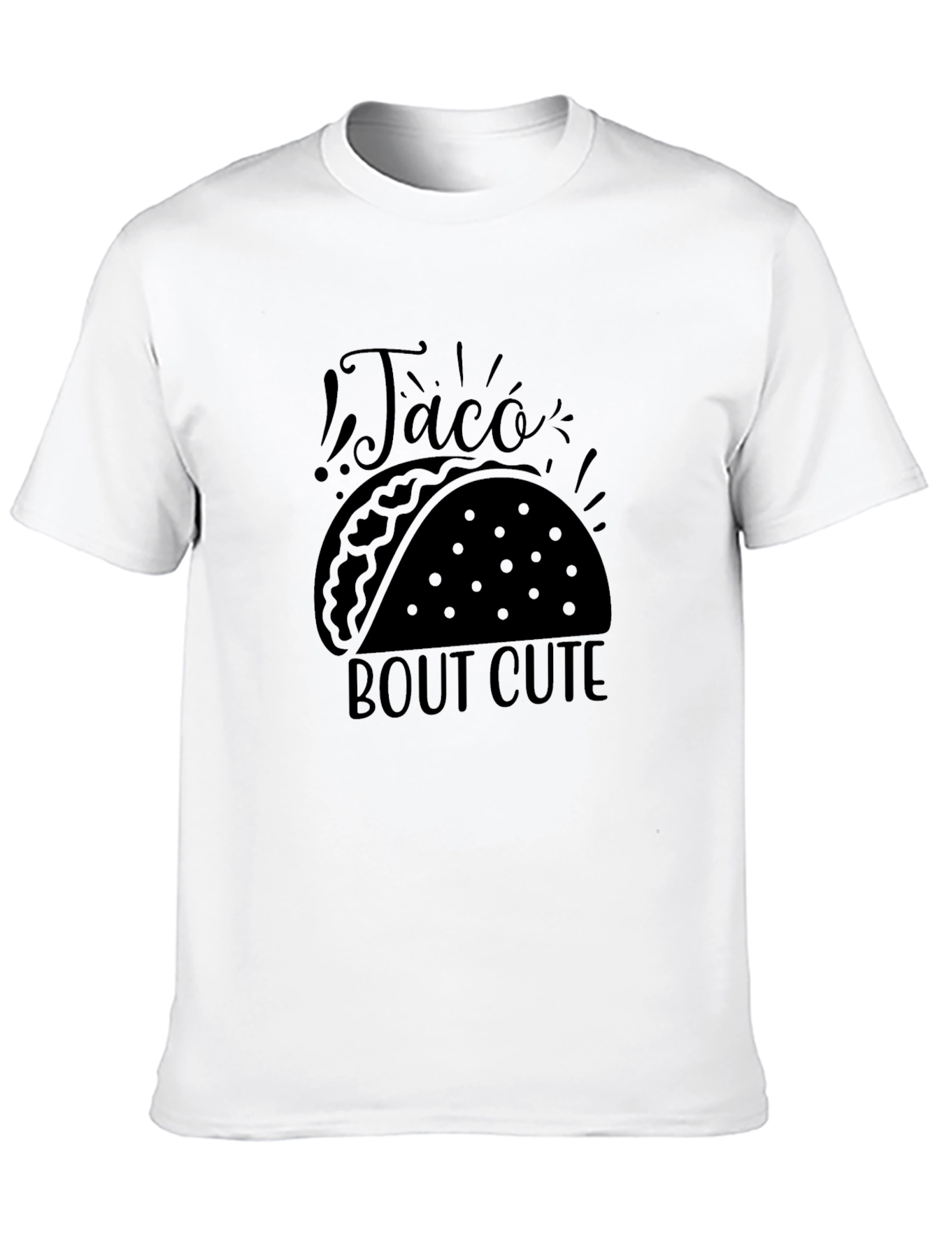 Black Taco Bout Cute Black Graphic Tee view 10