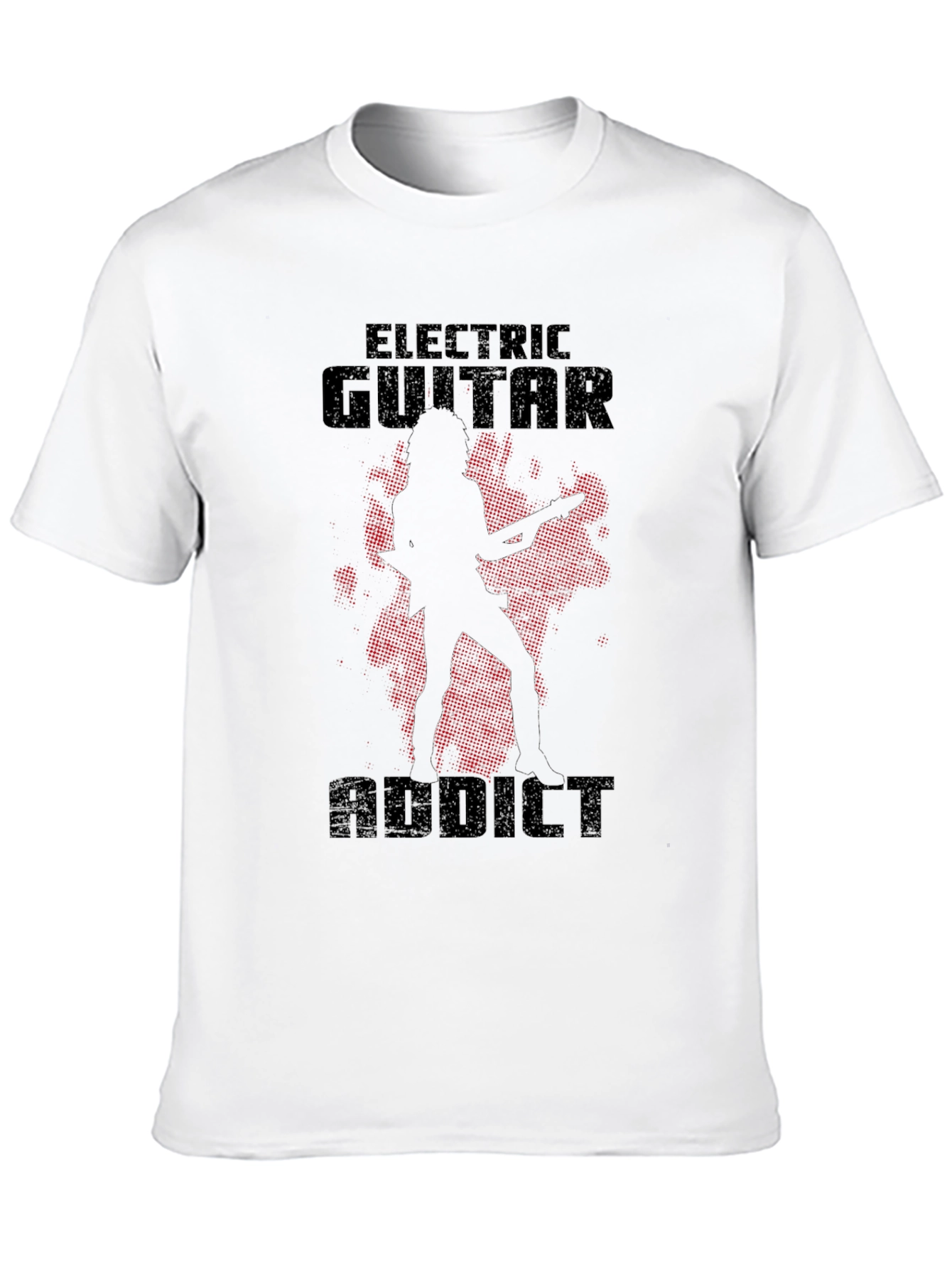 Black Electric Guitar Addict Black T-Shirt Rock Music Lover view 10