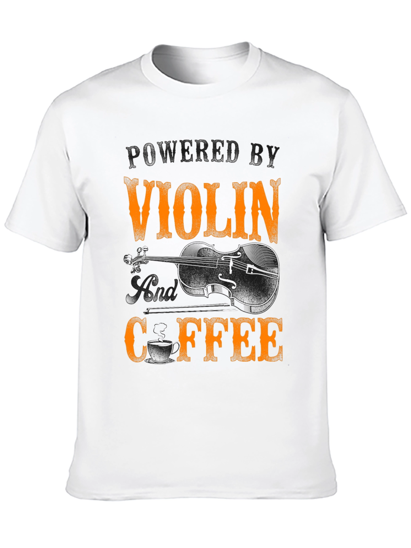 Black Violin and Coffee T-Shirt - Musician's Tee view 10