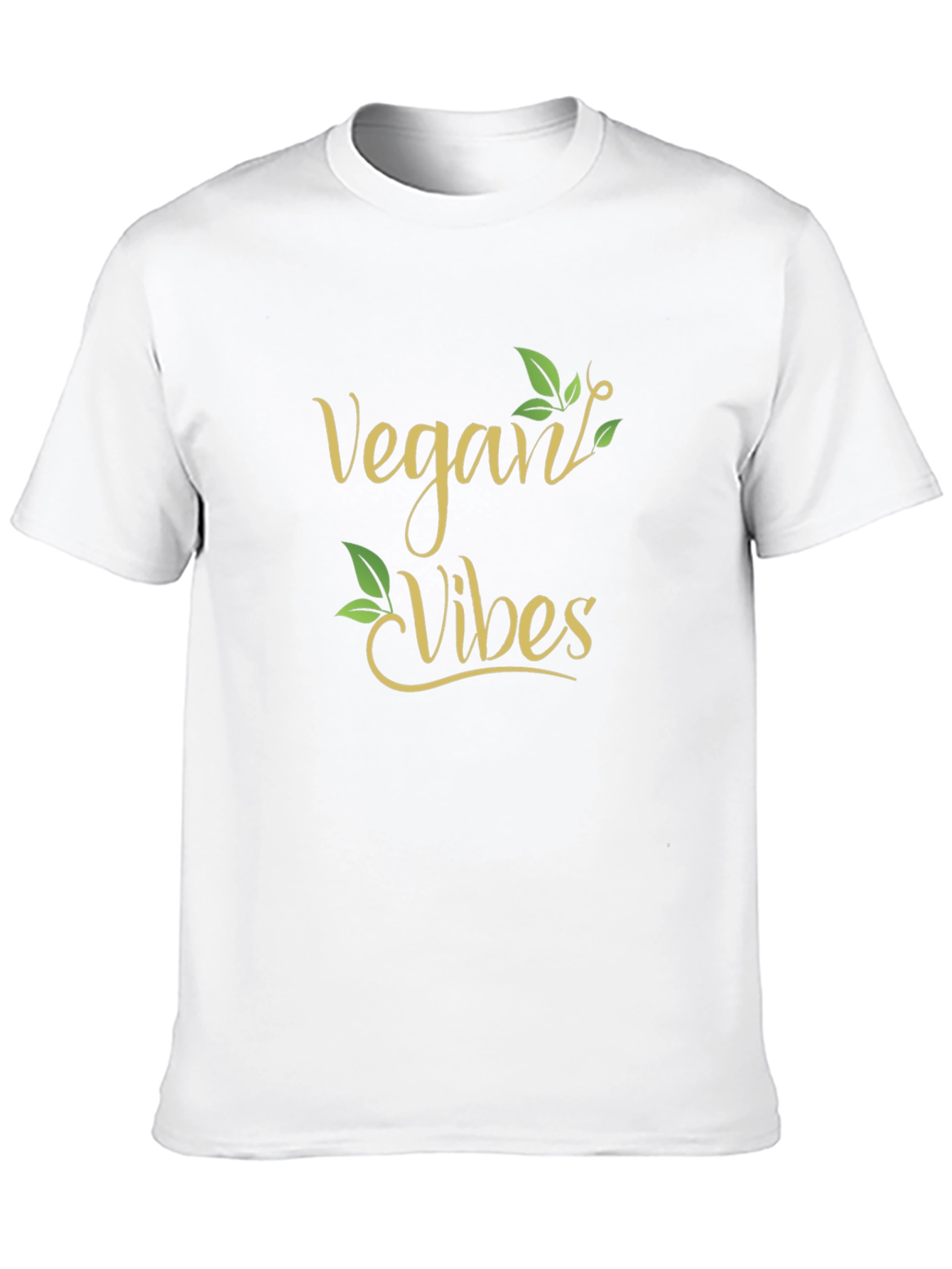 Black Vegan Vibes Graphic Tee - Black Crew Neck view 10