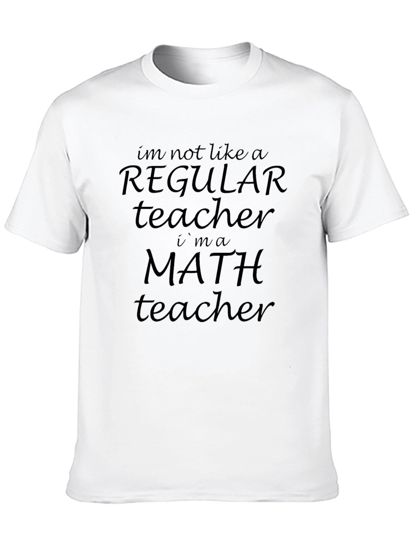 Black Math Teacher Graphic T-Shirt - Regular Teacher Alternative view 10