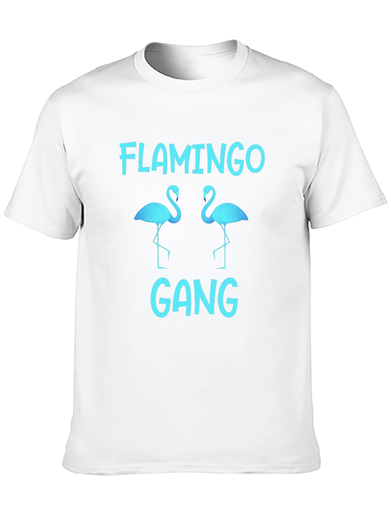 Black Flamingo Gang Graphic Tee - Black Cotton T-Shirt view 10