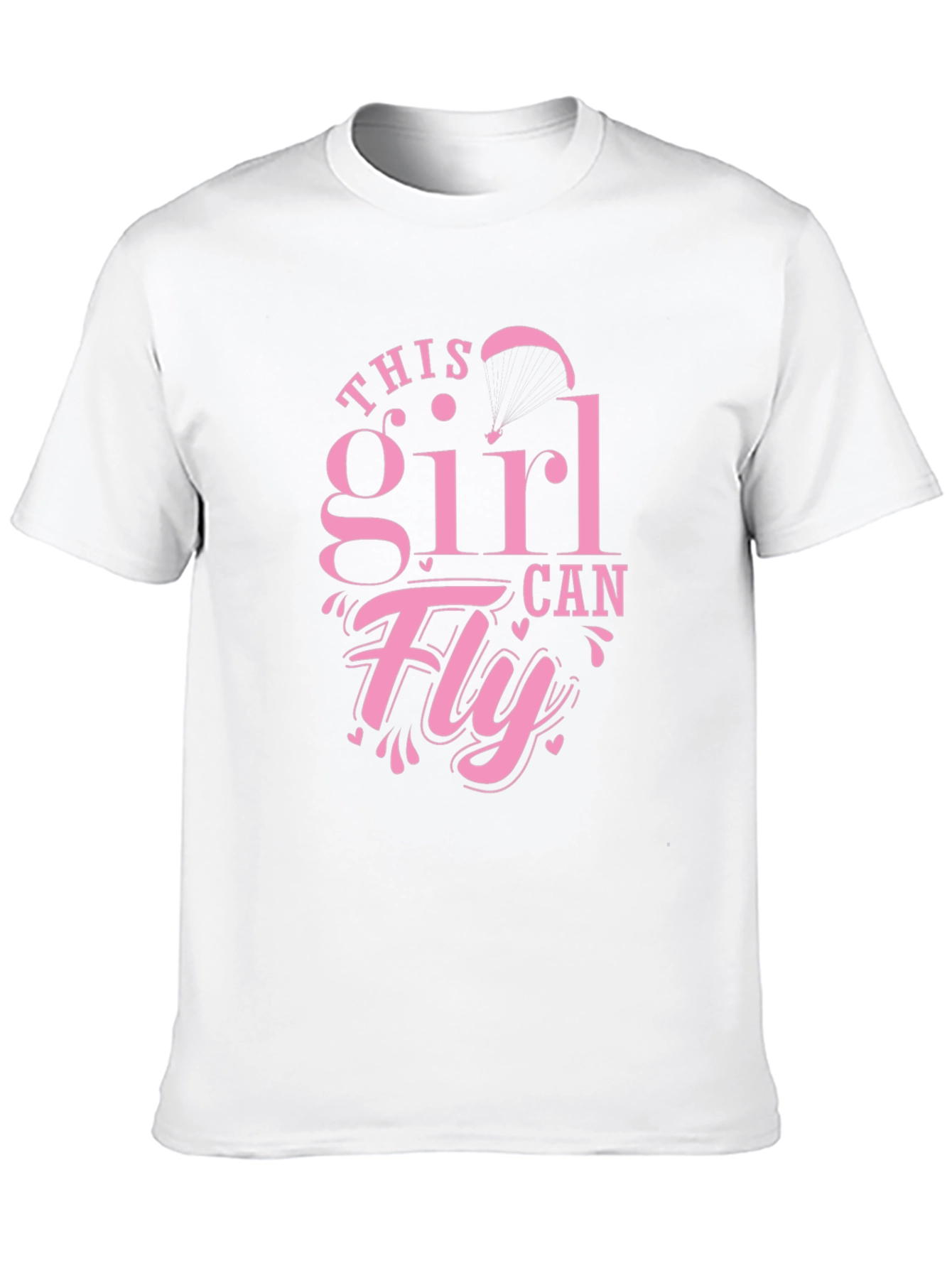 Black This Girl Can Fly - Novelty T-Shirt view 10