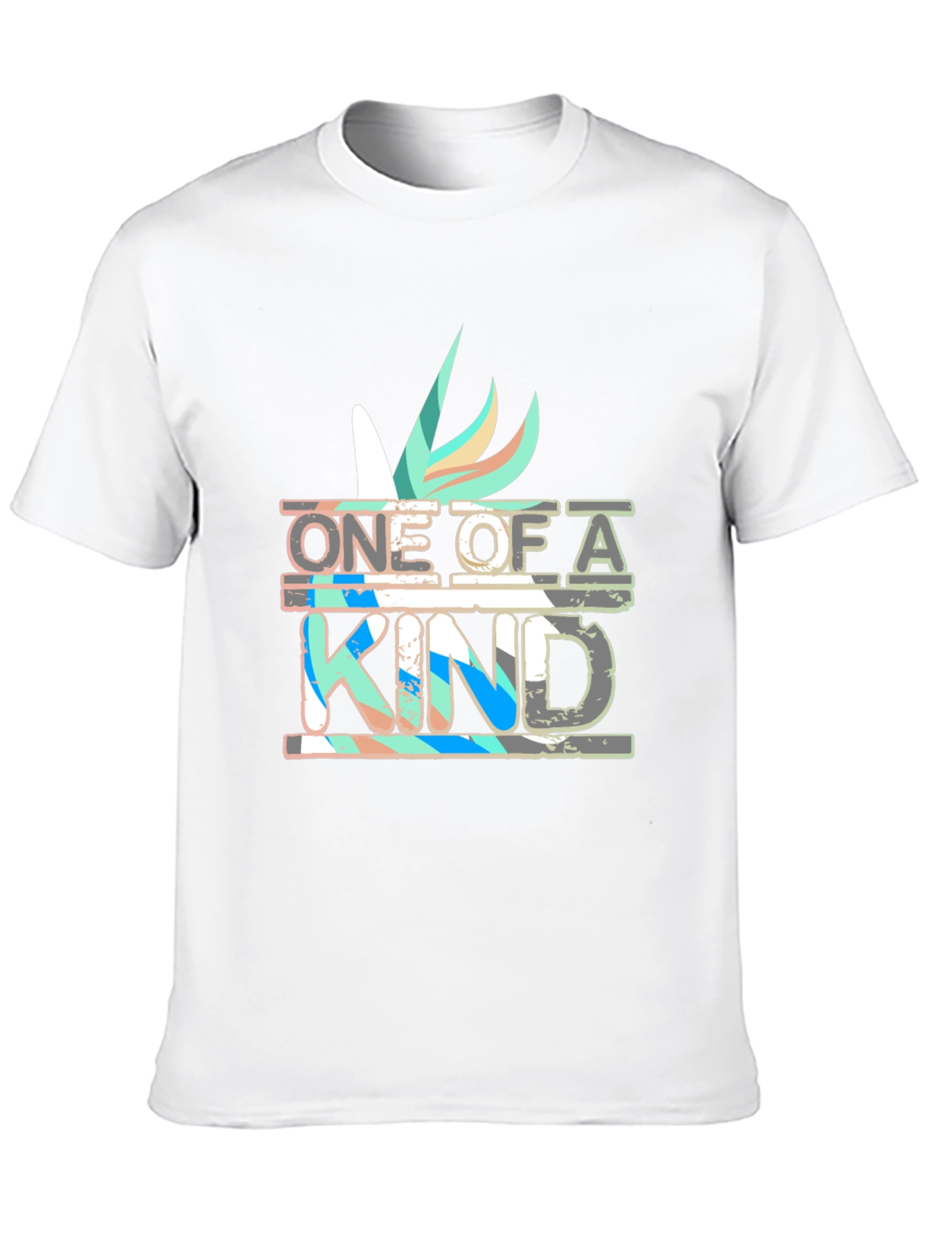 Black Unique Graphic Tee - One Of A Kind Design view 10