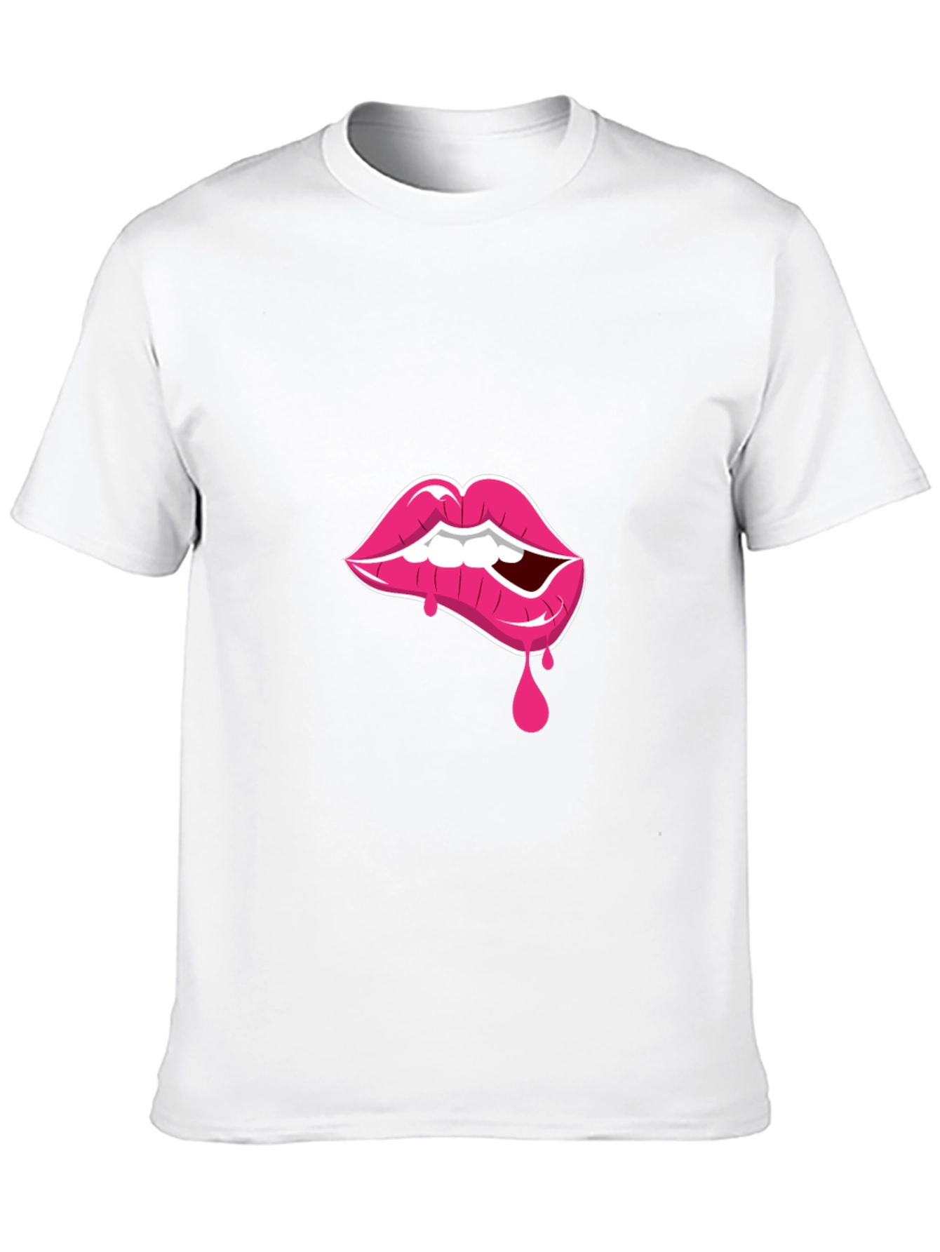 Black Lip Bite Graphic Tee - Black T-Shirt view 10