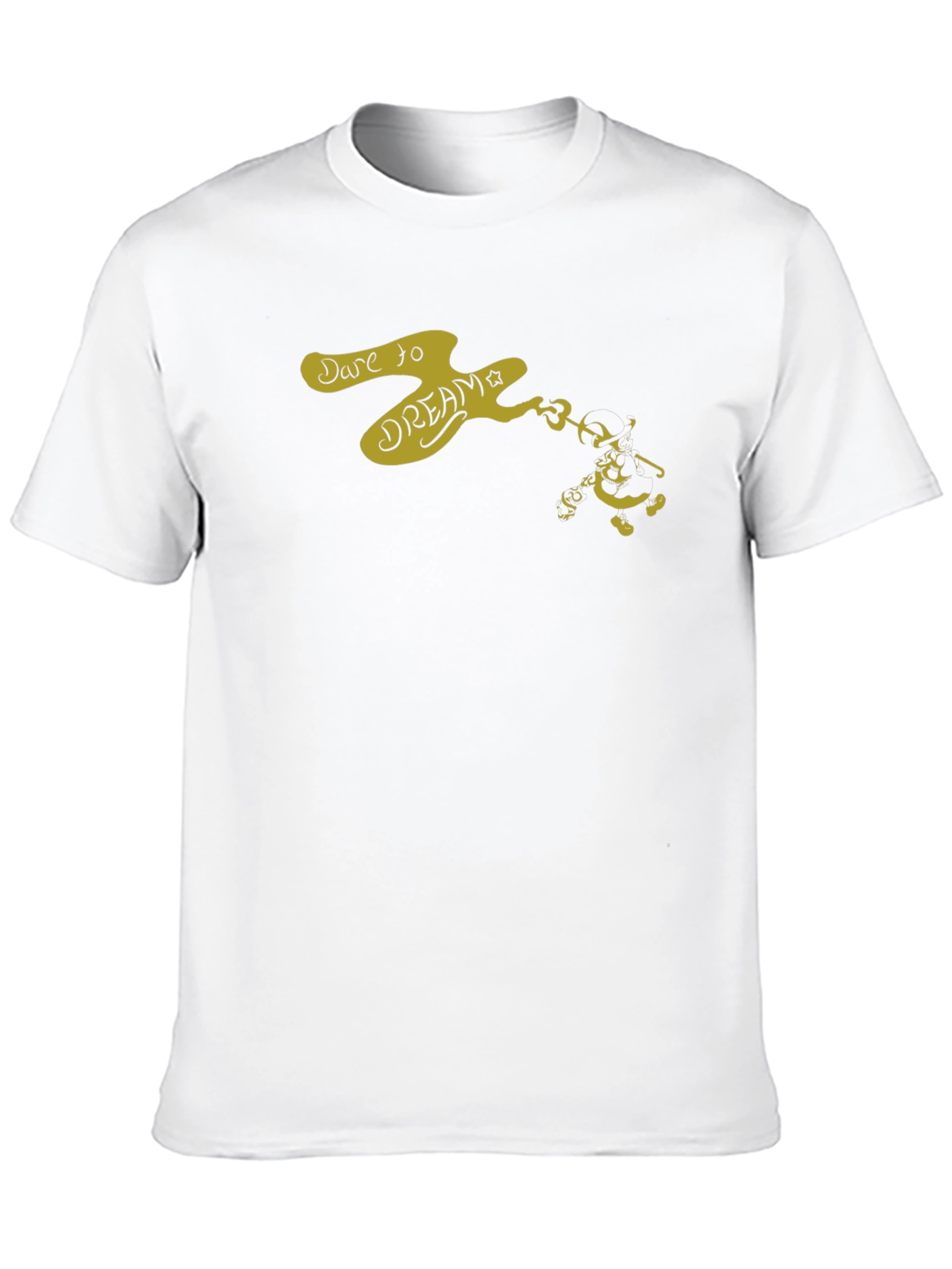 Black Dare to Dream Graphic Tee - Black Cotton Casual view 10