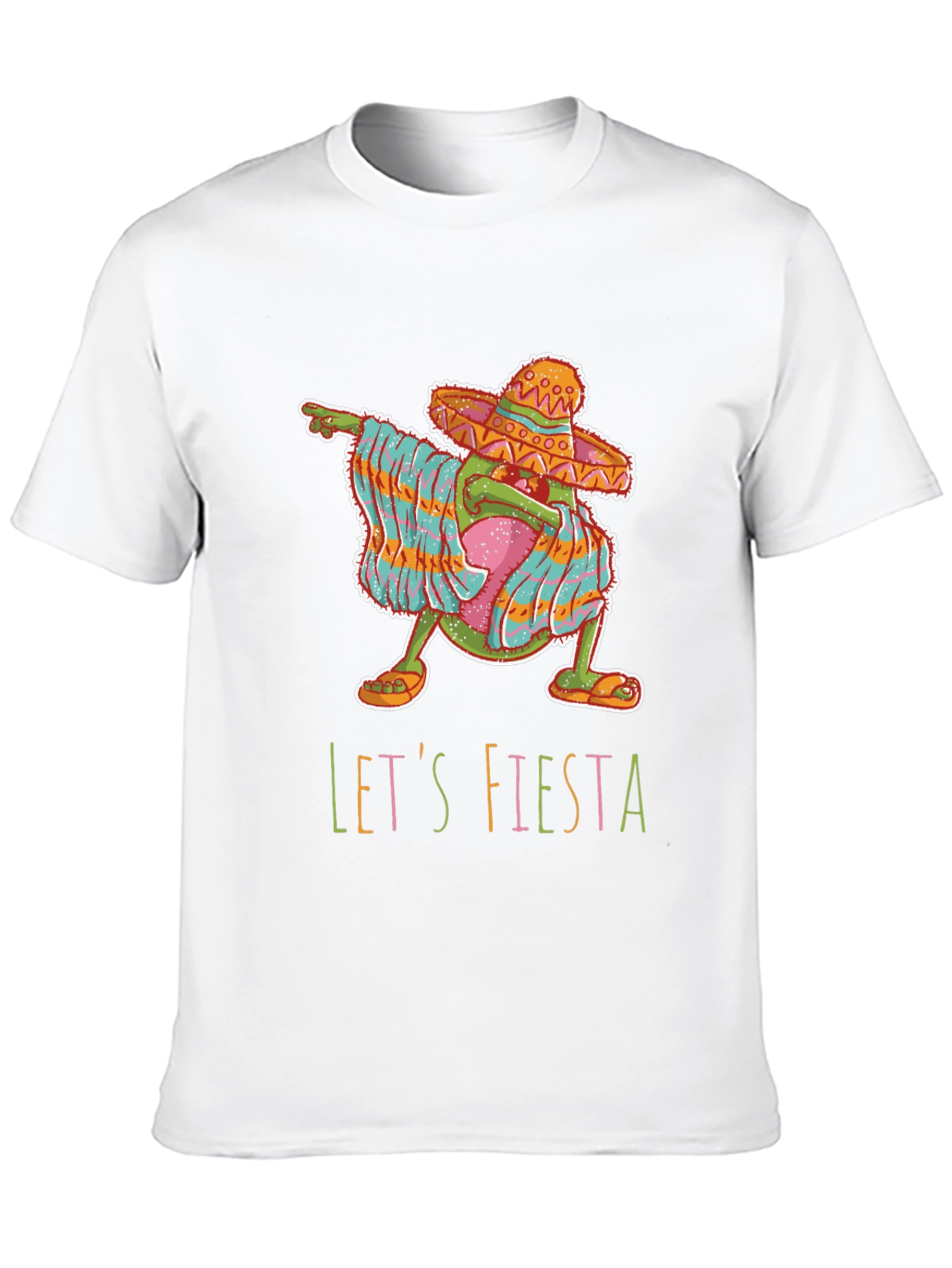Black Let's Fiesta Avocado Graphic T-Shirt view 10
