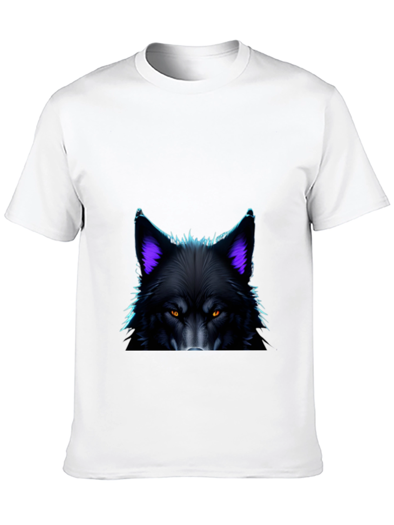Black Black Wolf Graphic Tee - Bold Animal Design view 10