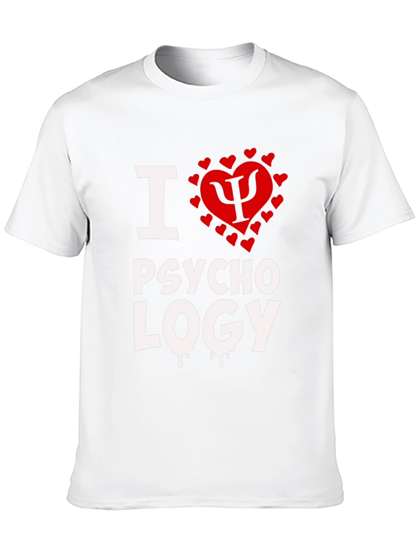 I Heart Psychology Black T-Shirt - 10