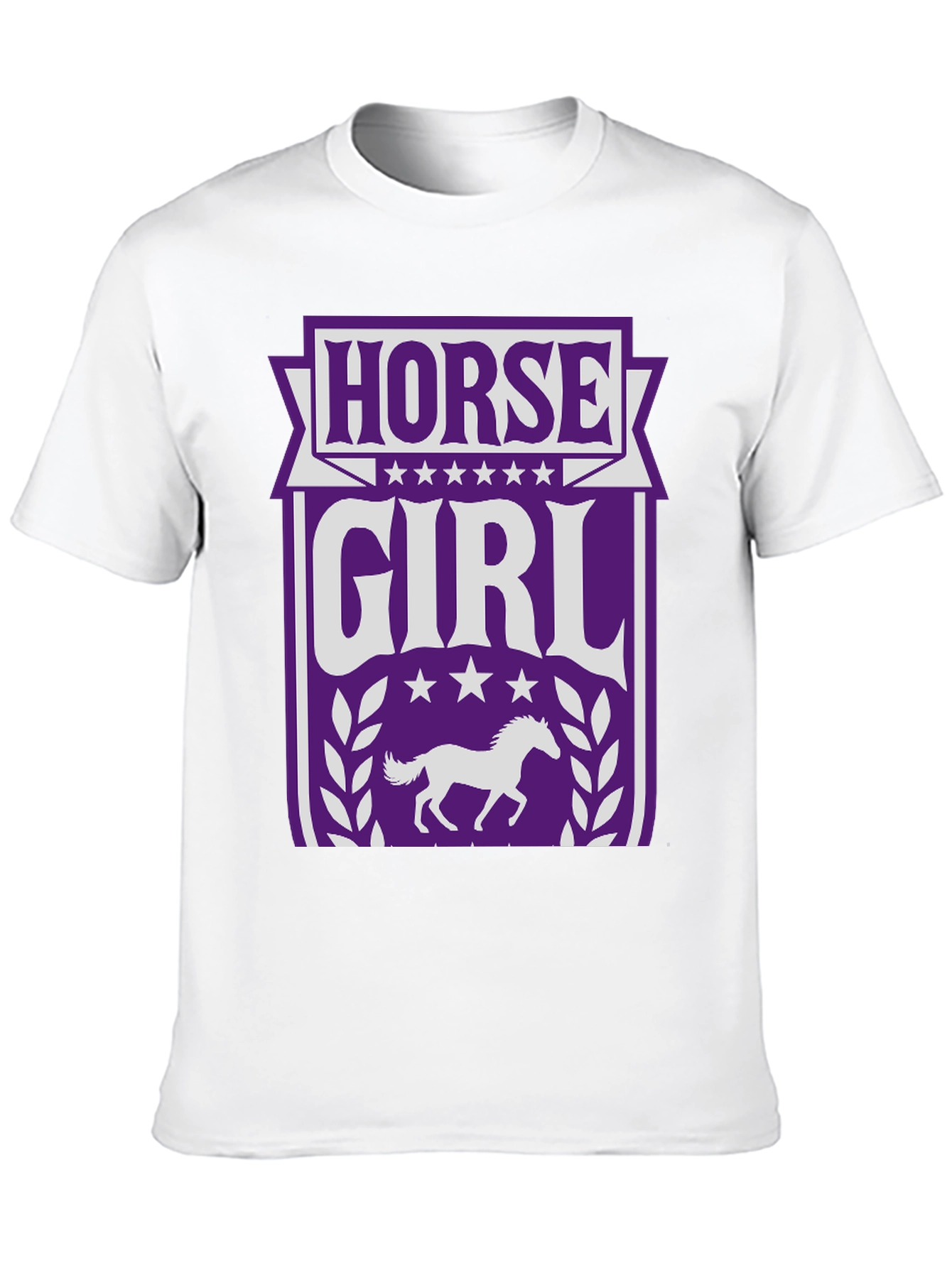 Black Horse Girl Graphic Tee - Equestrian T-Shirt view 10