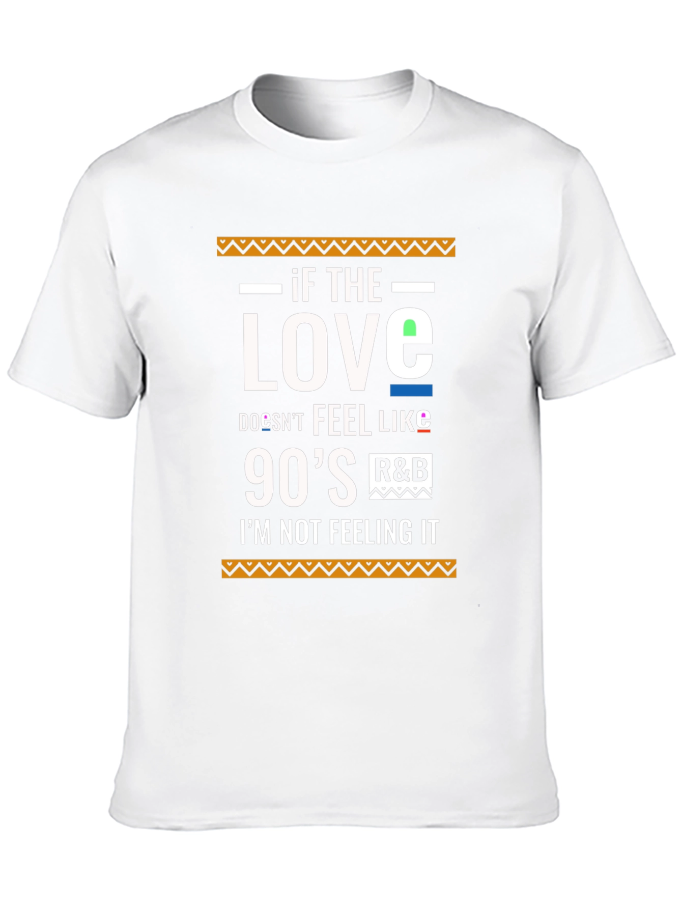 Black 90's R&B Love Graphic Tee - Black Cotton Blend view 10