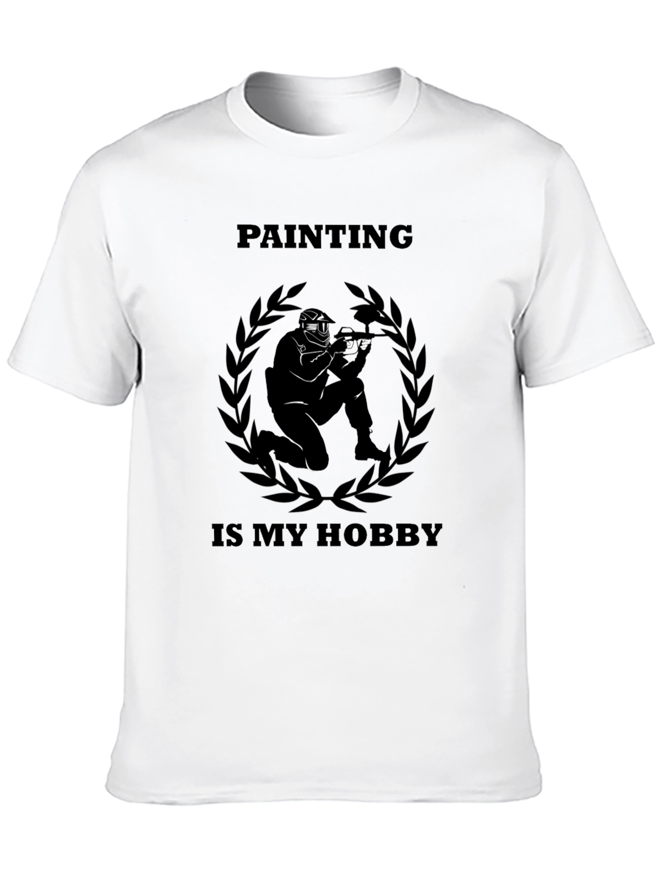 Black Paintball Hobbyist T-Shirt - Black Graphic Tee view 10
