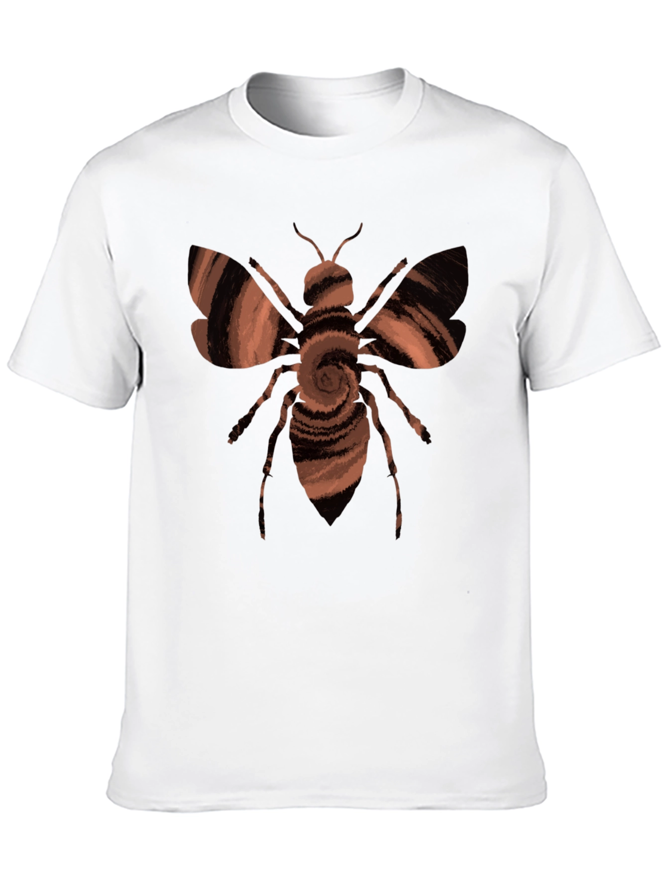 Black Swirl Bee Graphic T-Shirt view 10