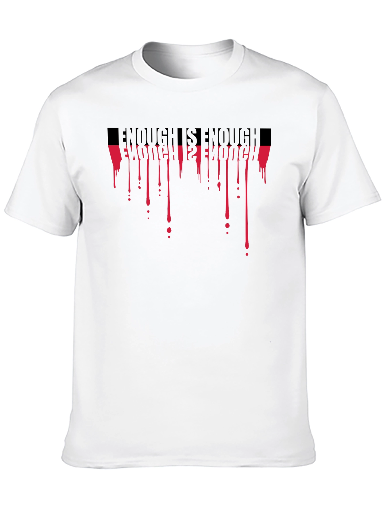 Black Enough is Enough Graphic Tee - Black Cotton Blend view 10