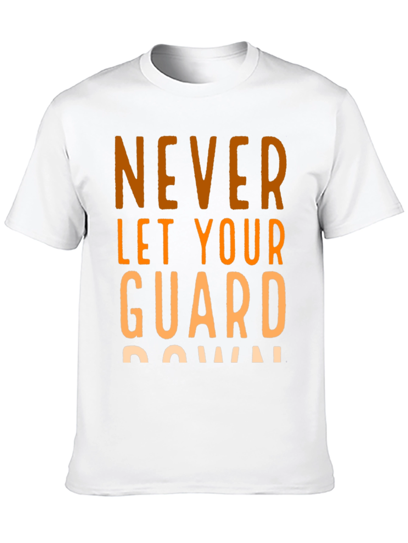 Black Never Let Your Guard Down Black Graphic Tee view 10