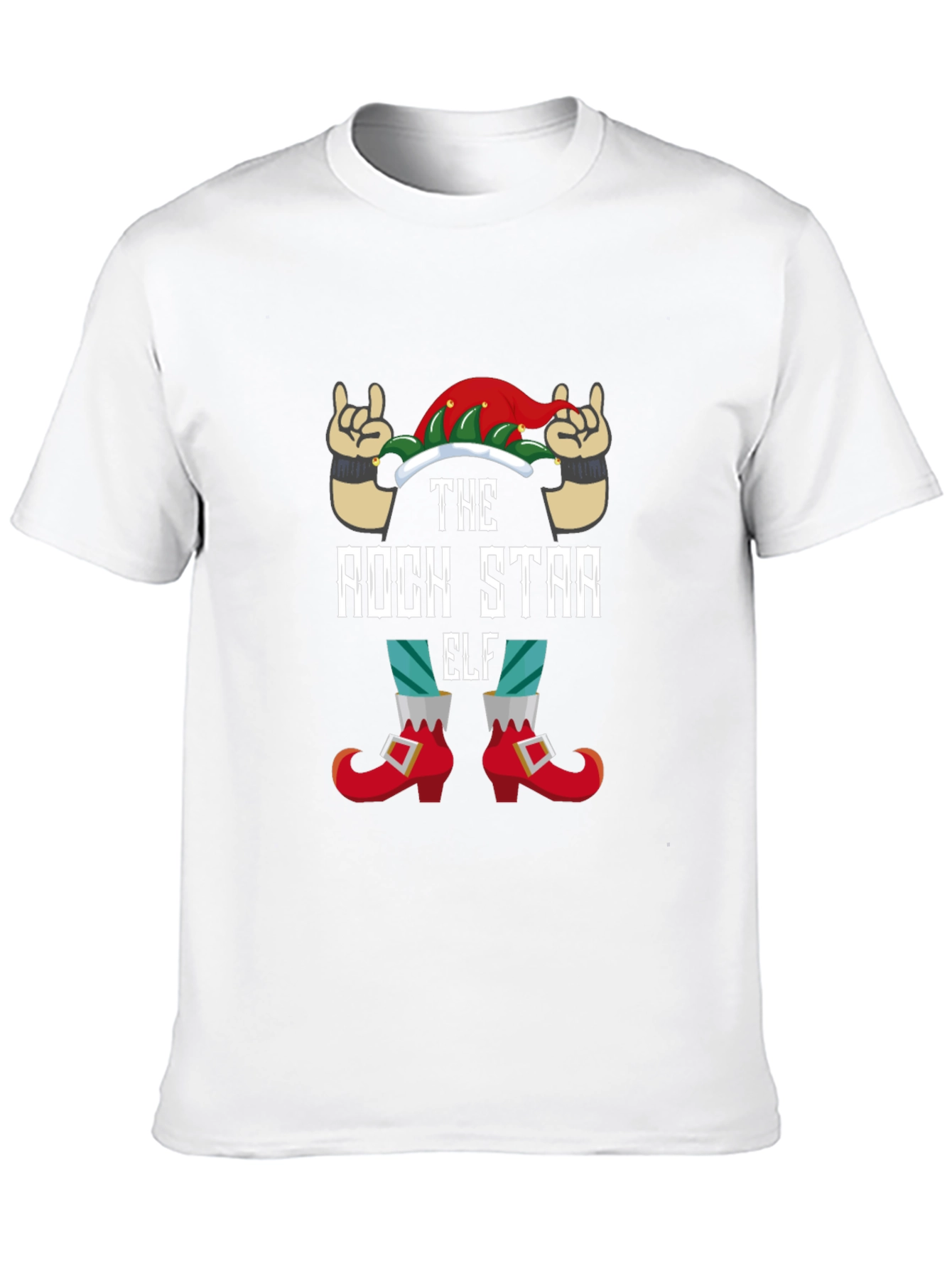 Black Rock Star Elf Graphic Tee view 10