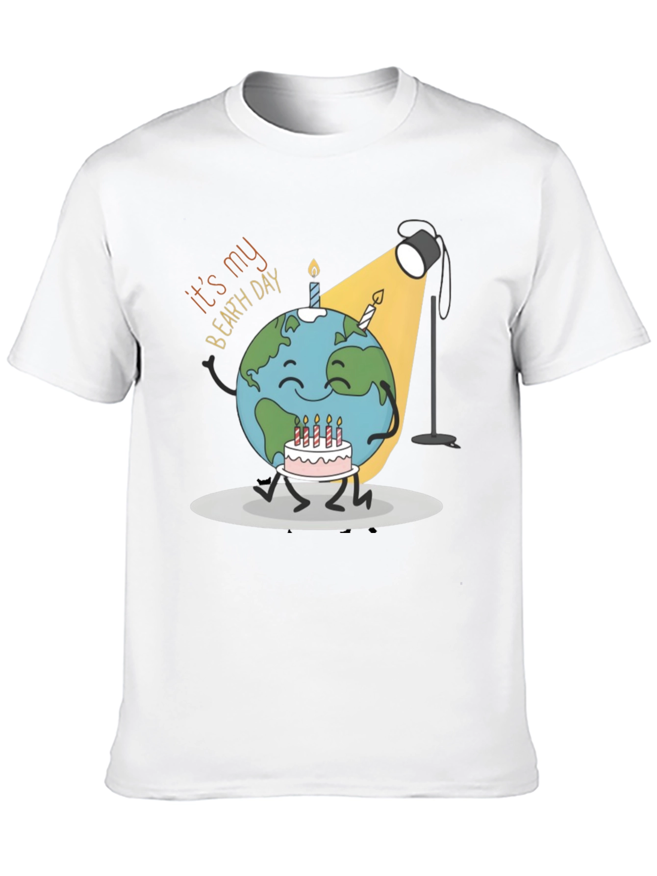 Black Earth Day Birthday Graphic T-Shirt view 10