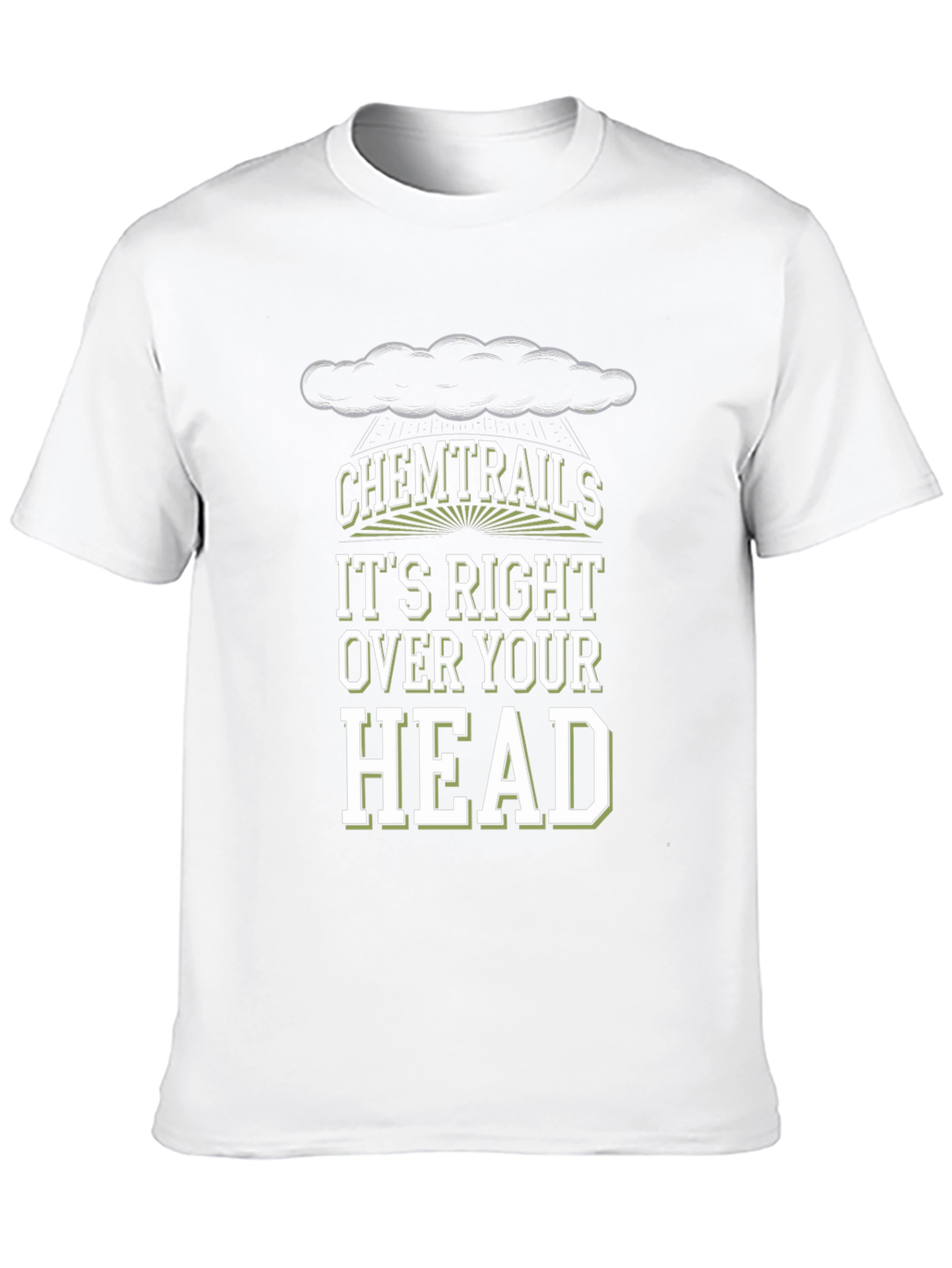 Black Chemtrails Conspiracy Theory T-Shirt view 10