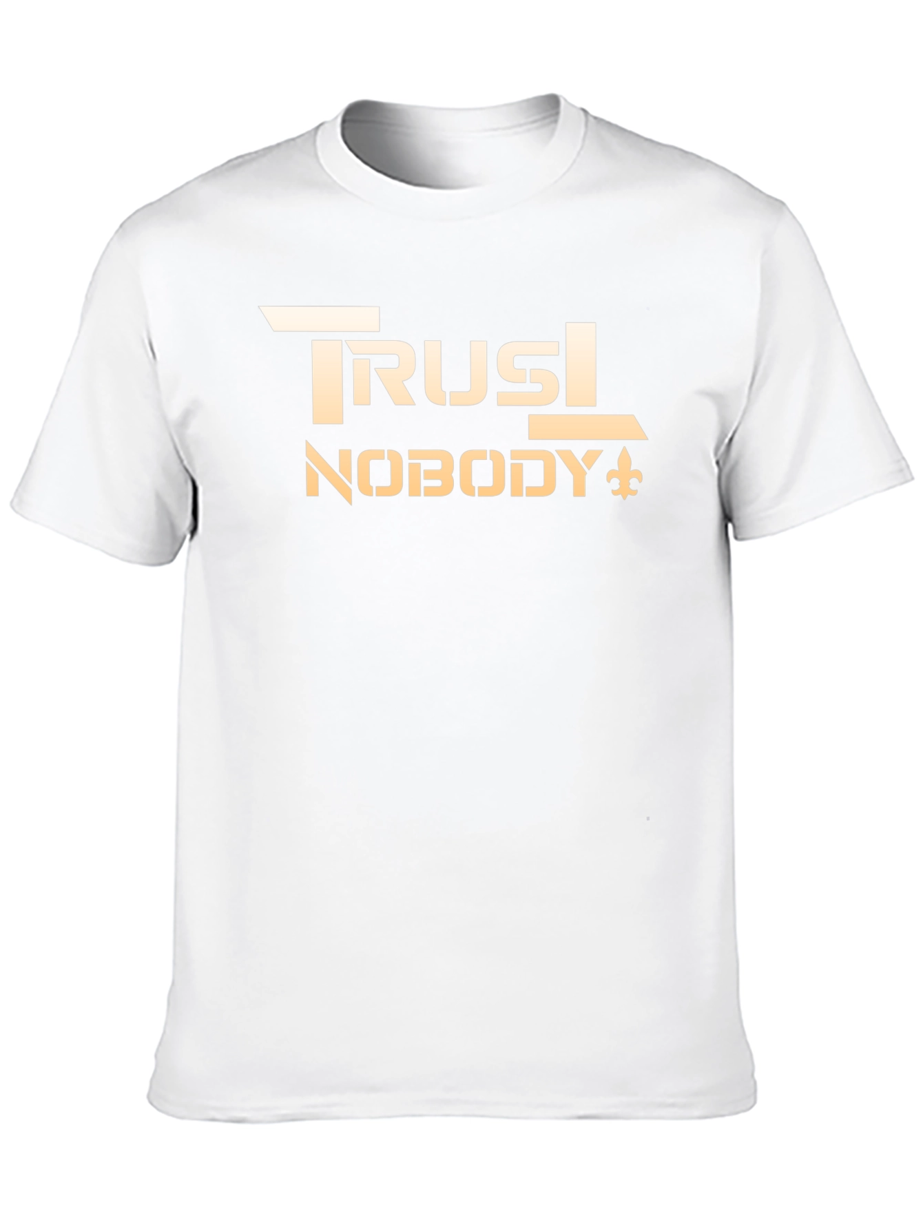 Black Trust Nobody Graphic Tee - Black Cotton Casual Shirt view 10