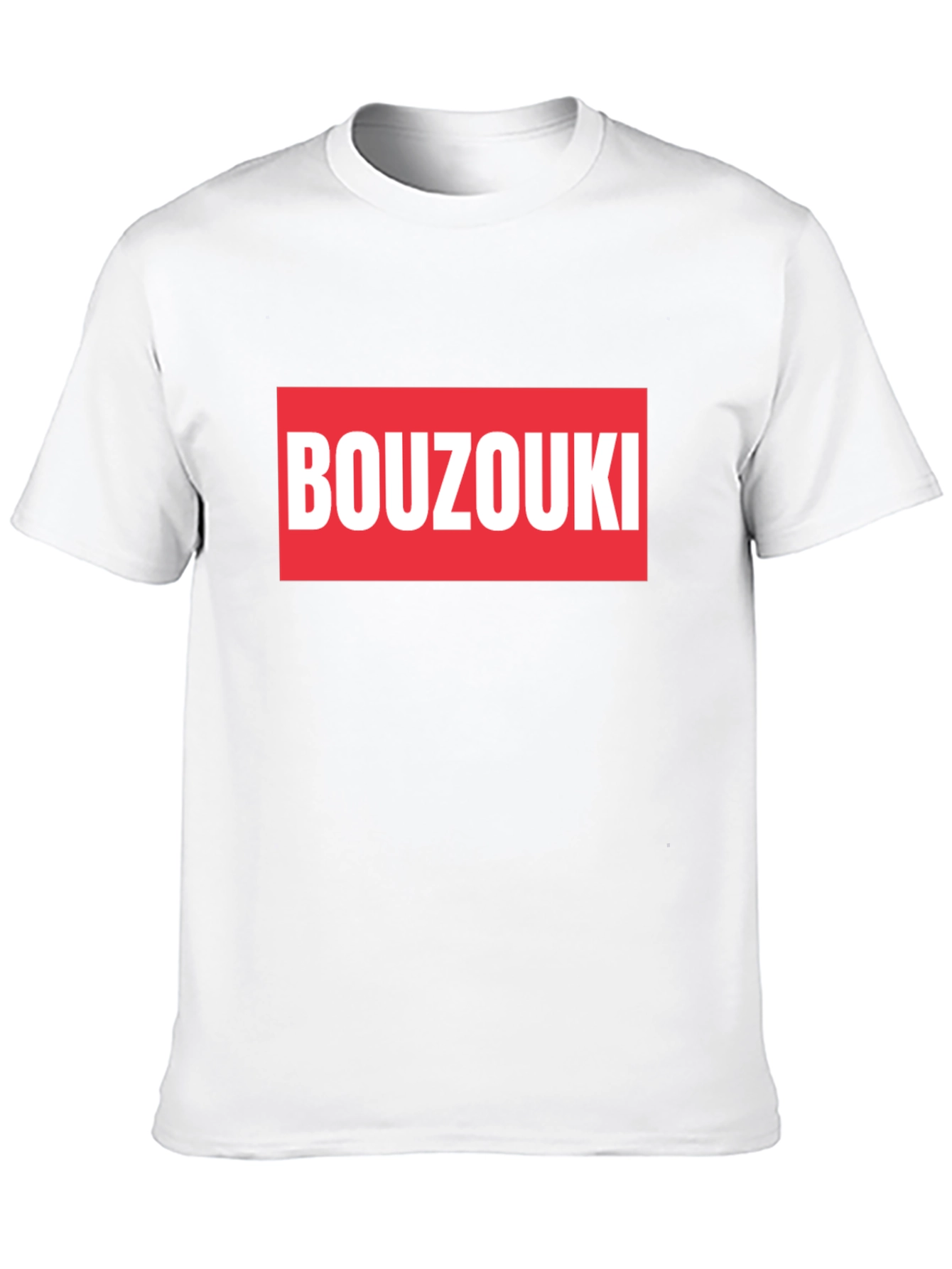 Black Bouzouki T-Shirt - Black Cotton Tee view 10