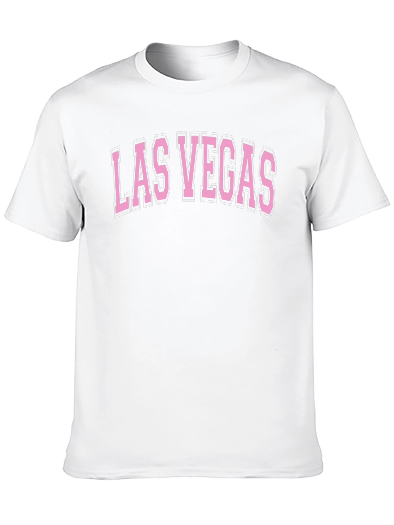 Black Las Vegas Graphic Tee - Black Cotton Blend T-Shirt view 10
