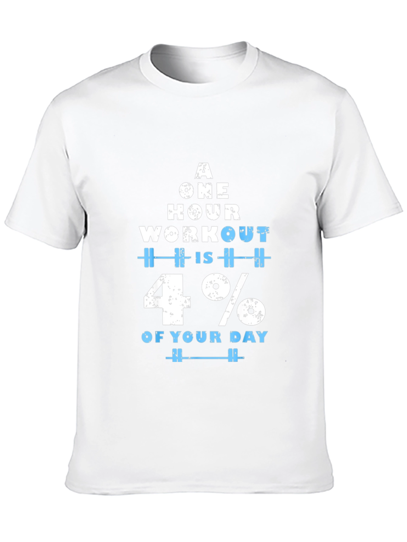 Black Workout Motivation T-Shirt - 4% of Your Day view 10
