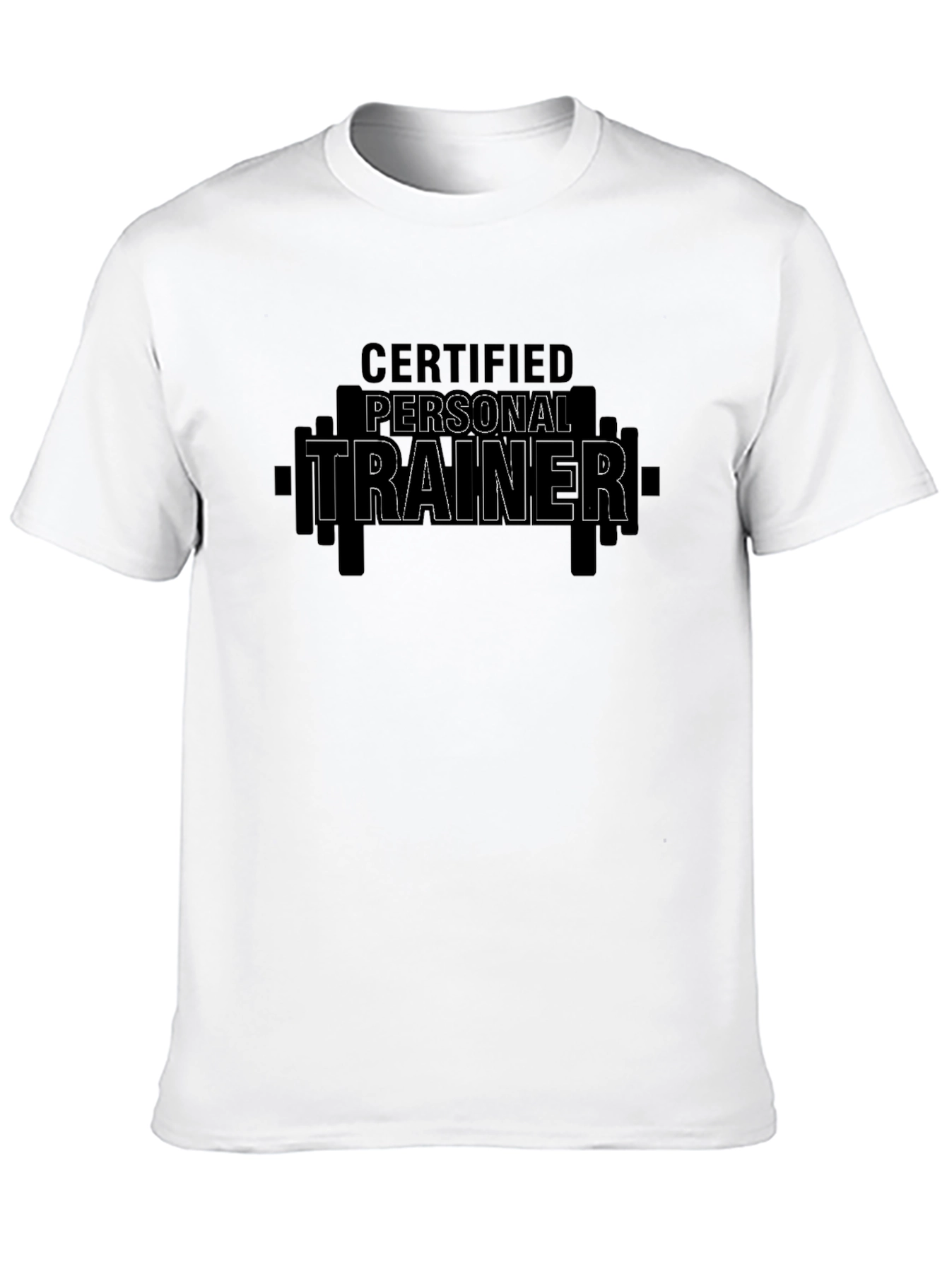Black Certified Personal Trainer Black T-Shirt view 10