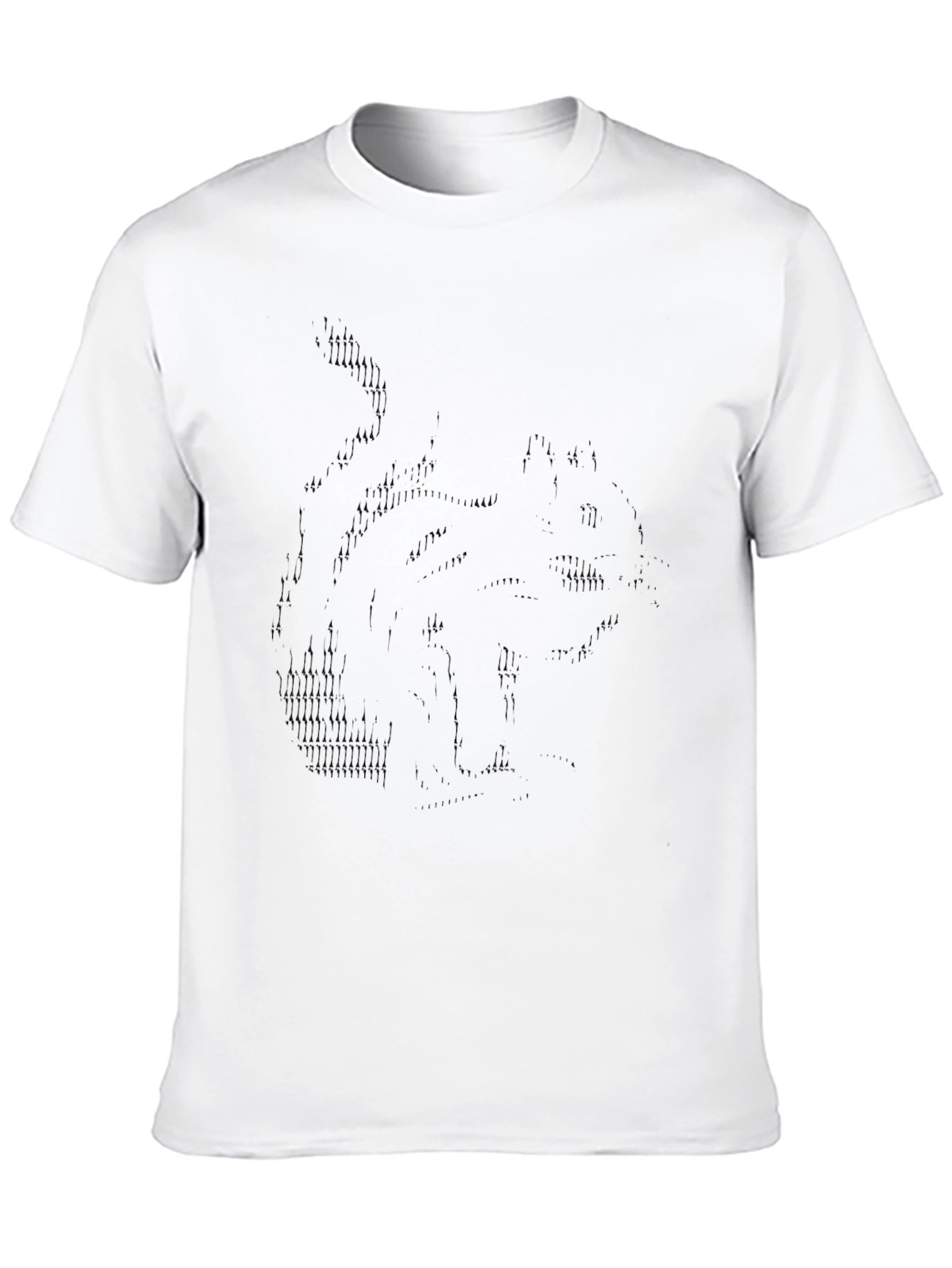 Black Men's Black Graphic Print T-Shirt view 10