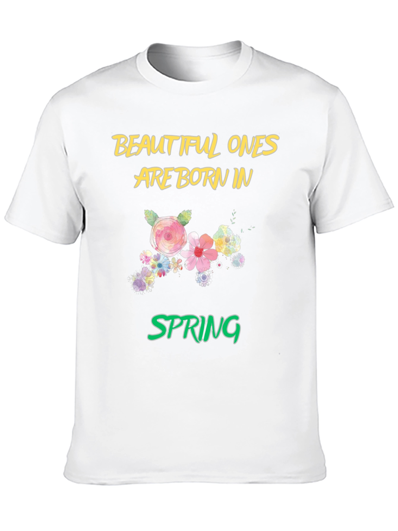 Black Beautiful Ones Born in Spring T-Shirt view 10